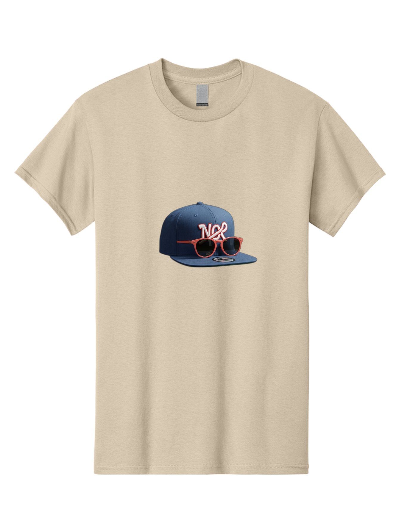 Ncr-Baseball-Cap Men'S Graphic Tee, 100% Cotton, Comfortable Casual Summer Wear, Machine Washable, Baseball Cap, Ncr Logo, Sunglasses On Hat, Red Frames, Dark Lenses, New Era Cap, Fashion Accessory, Streetwear Style, Casual Wear, Trendy Hat Bad358 13