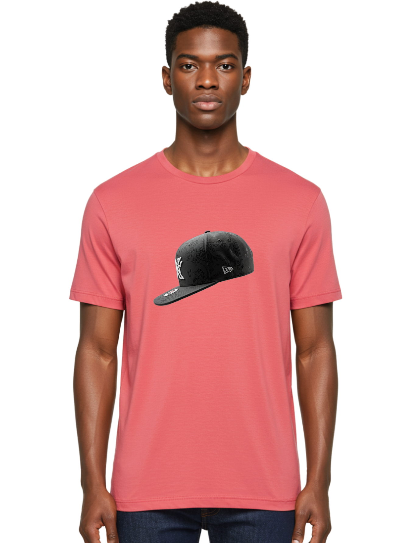 New-York-Yankees-Baseball-Cap Men'S Graphic Tee, 100% Cotton, Comfortable Casual Summer Wear, Machine Washable, New York Yankees Baseball Cap, Black Cap With White Logo, New Era Cap, Baseball Hat, Sports Fashion, Ny Logo, Mlb Merchandise, Bad372 20