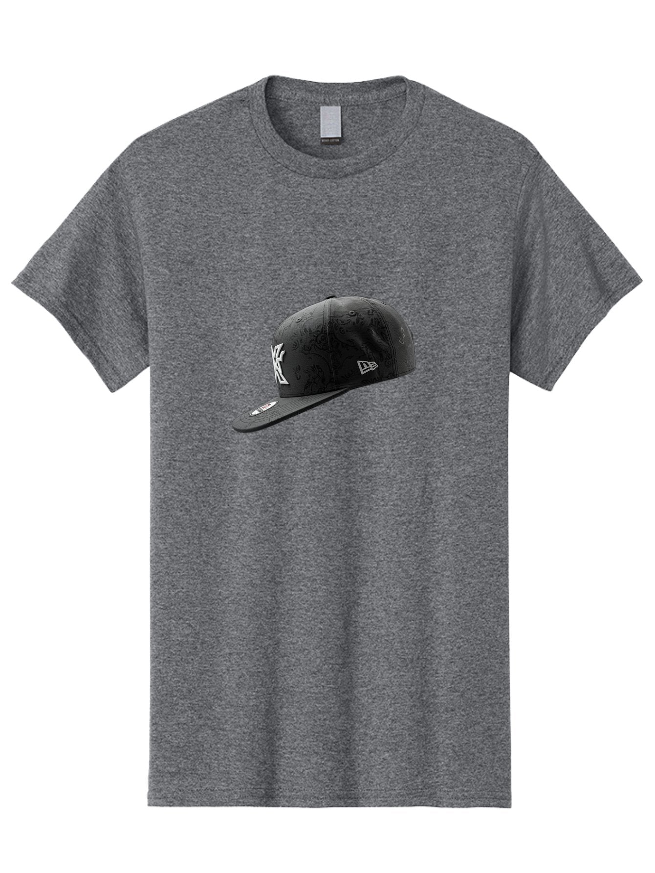 New-York-Yankees-Baseball-Cap Men'S Graphic Tee, 100% Cotton, Comfortable Casual Summer Wear, Machine Washable, New York Yankees Baseball Cap, Black Cap With White Logo, New Era Cap, Baseball Hat, Sports Fashion, Ny Logo, Mlb Merchandise, Bad372