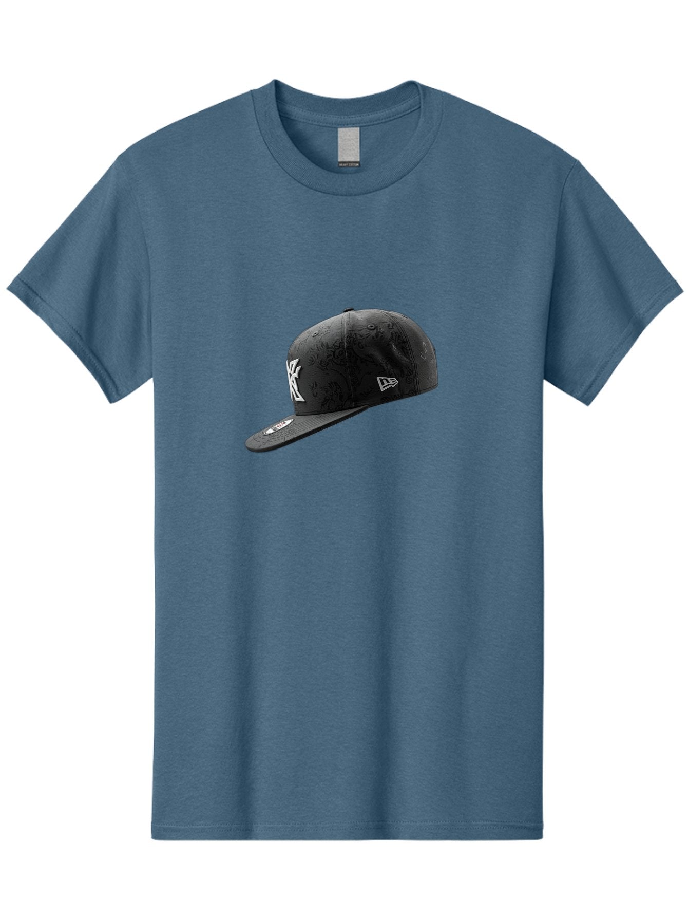 New-York-Yankees-Baseball-Cap Men'S Graphic Tee, 100% Cotton, Comfortable Casual Summer Wear, Machine Washable, New York Yankees Baseball Cap, Black Cap With White Logo, New Era Cap, Baseball Hat, Sports Fashion, Ny Logo, Mlb Merchandise, Bad372 4