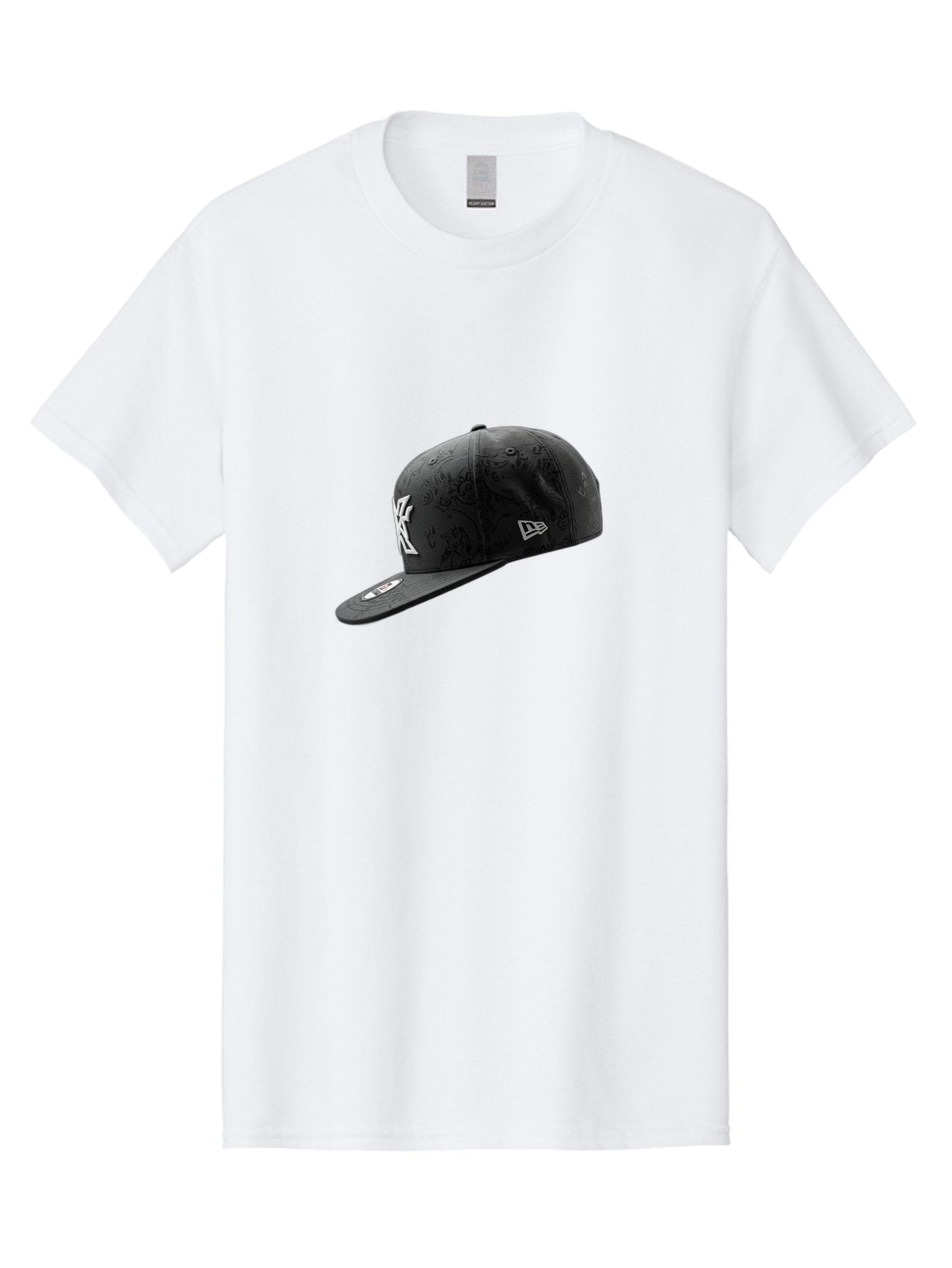 New-York-Yankees-Baseball-Cap Men'S Graphic Tee, 100% Cotton, Comfortable Casual Summer Wear, Machine Washable, New York Yankees Baseball Cap, Black Cap With White Logo, New Era Cap, Baseball Hat, Sports Fashion, Ny Logo, Mlb Merchandise, Bad372 8