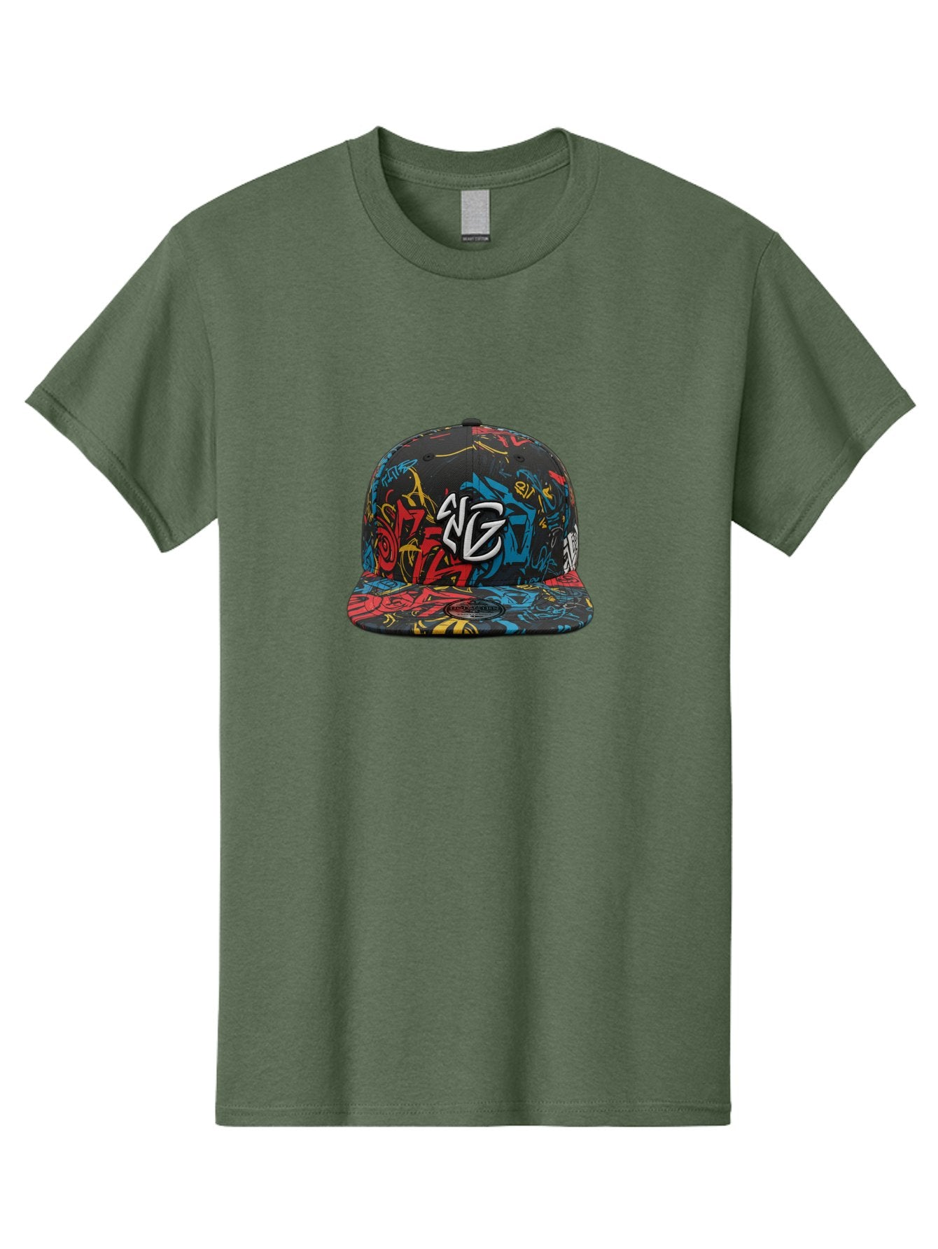 Ng-Baseball-Cap Men'S Graphic Tee, 100% Cotton, Comfortable Casual Summer Wear, Machine Washable, Graffiti Hat, Streetwear Fashion, Urban Style, Multicolored Cap, Ng Logo, Bold Graphics, Snapback Hat, Trendy Headwear, Casual Wear Bad373 7