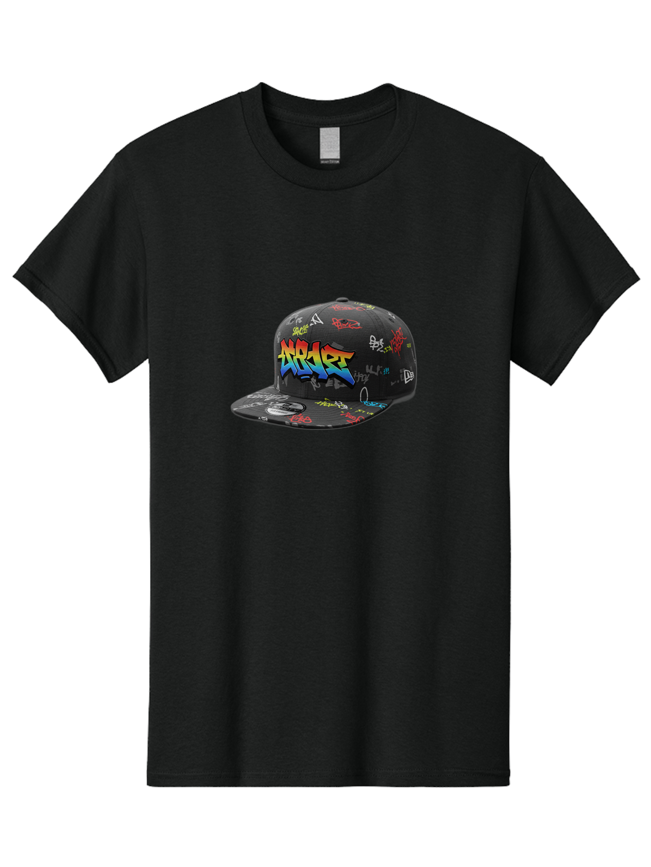 Nike-Air Men'S Graphic Tee, 100% Cotton, Comfortable Casual Summer Wear, Machine Washable, Nike Air Graffiti Hat, Streetwear Fashion, Basketball Cap, Urban Style, Colorful Design, Graffiti Art, New Era, Sportswear, Hip Hop Culture, Bad375