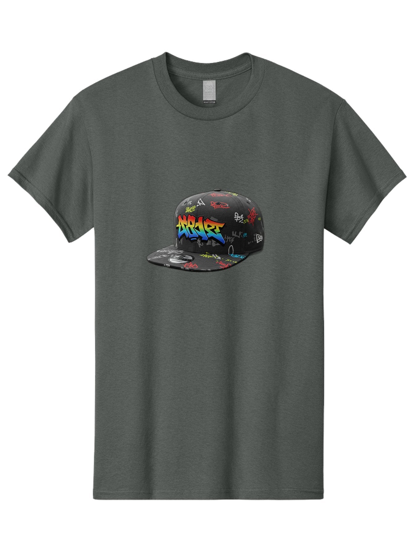 Nike-Air Men'S Graphic Tee, 100% Cotton, Comfortable Casual Summer Wear, Machine Washable, Nike Air Graffiti Hat, Streetwear Fashion, Basketball Cap, Urban Style, Colorful Design, Graffiti Art, New Era, Sportswear, Hip Hop Culture, Bad375 5