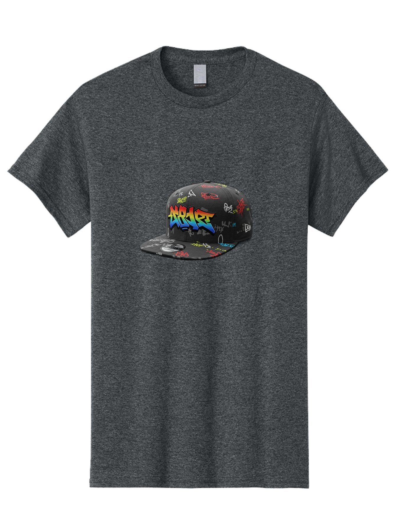 Nike-Air Men'S Graphic Tee, 100% Cotton, Comfortable Casual Summer Wear, Machine Washable, Nike Air Graffiti Hat, Streetwear Fashion, Basketball Cap, Urban Style, Colorful Design, Graffiti Art, New Era, Sportswear, Hip Hop Culture, Bad375