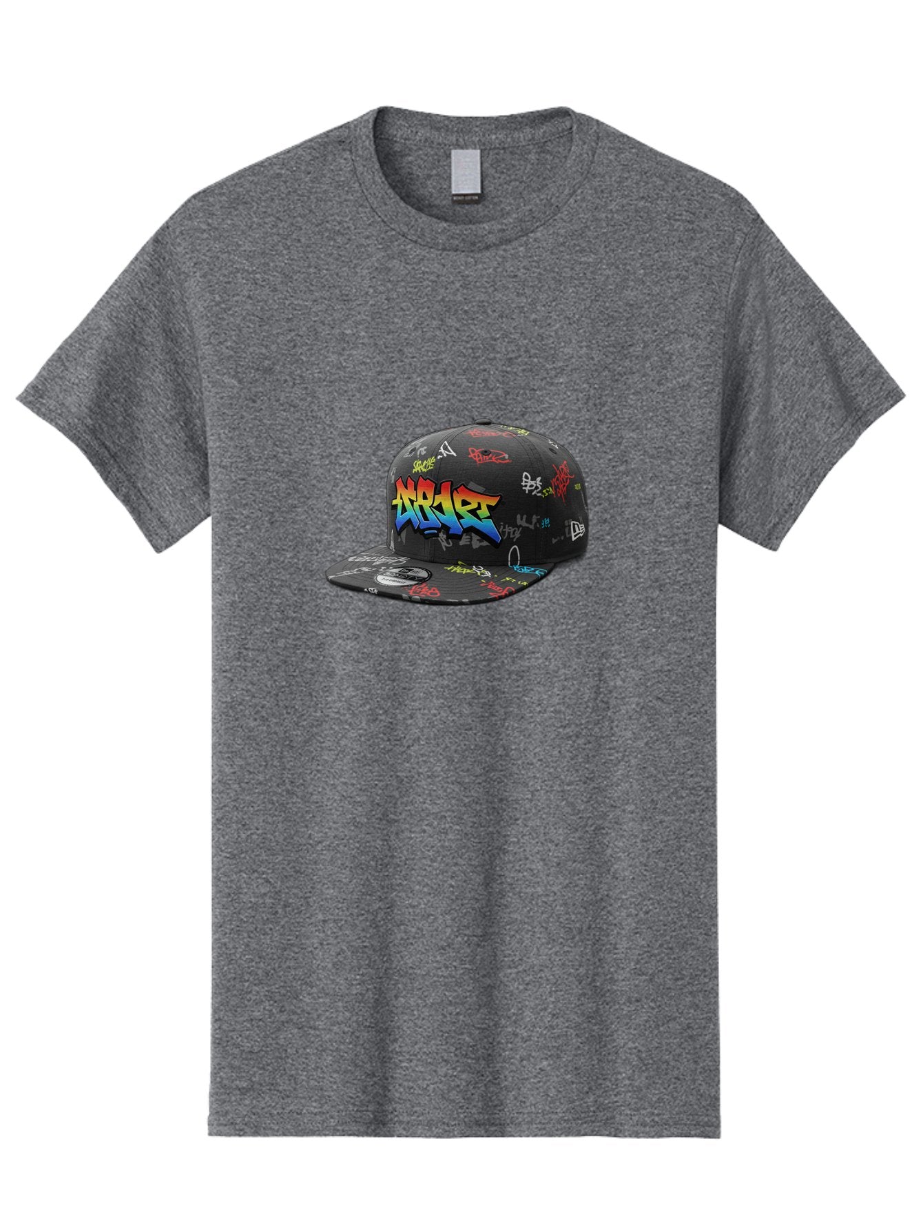 Nike-Air Men'S Graphic Tee, 100% Cotton, Comfortable Casual Summer Wear, Machine Washable, Nike Air Graffiti Hat, Streetwear Fashion, Basketball Cap, Urban Style, Colorful Design, Graffiti Art, New Era, Sportswear, Hip Hop Culture, Bad375