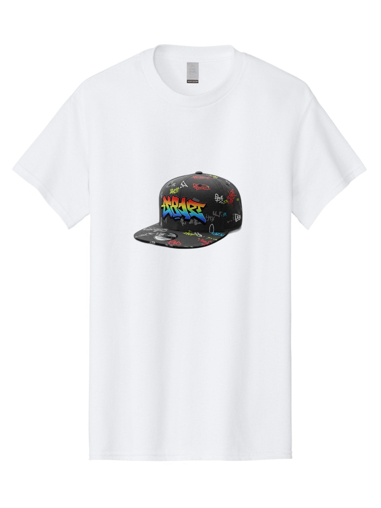 Nike-Air Men'S Graphic Tee, 100% Cotton, Comfortable Casual Summer Wear, Machine Washable, Nike Air Graffiti Hat, Streetwear Fashion, Basketball Cap, Urban Style, Colorful Design, Graffiti Art, New Era, Sportswear, Hip Hop Culture, Bad375 9