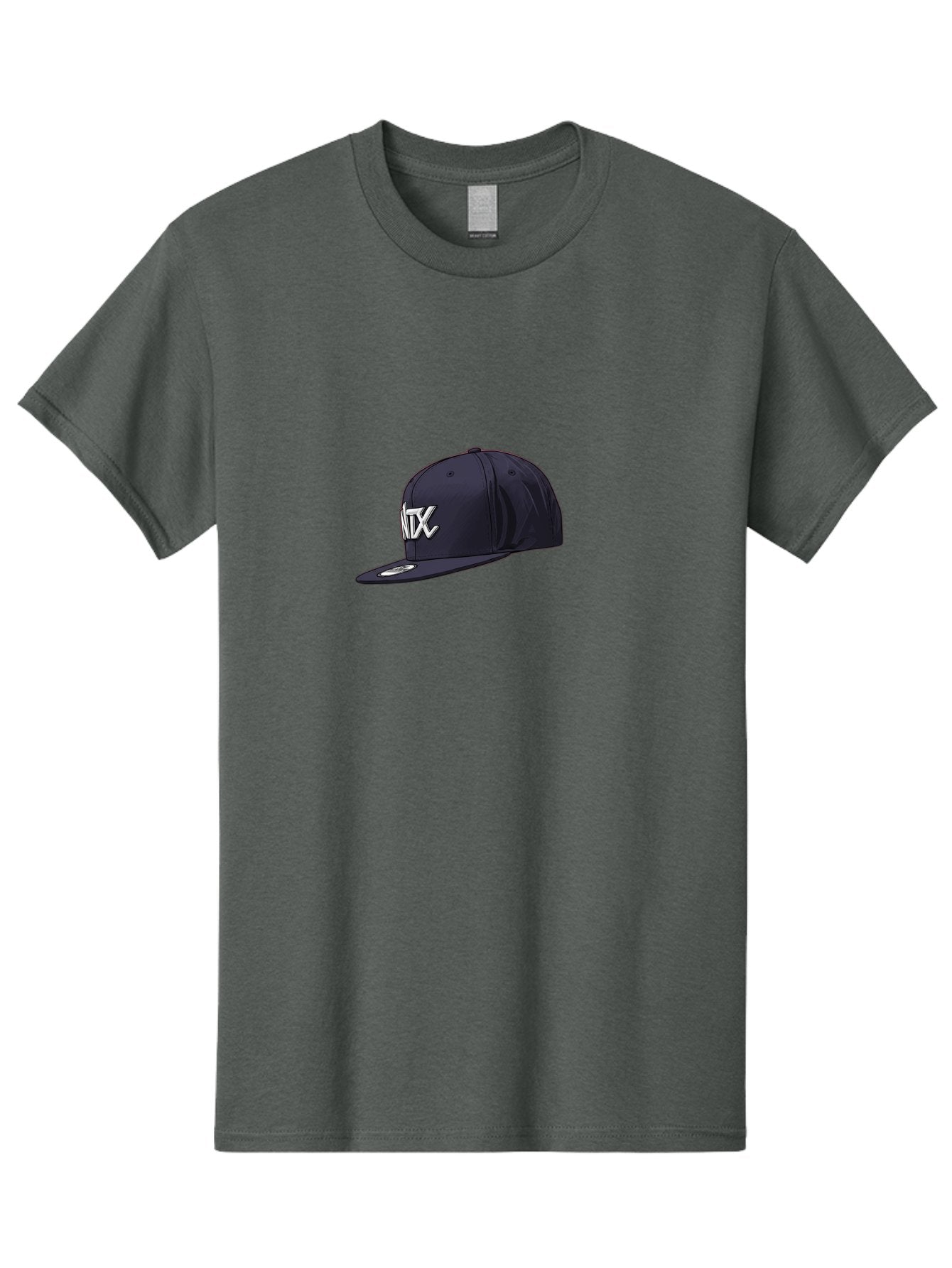 Ntx-Baseball-Cap Men'S Graphic Tee, 100% Cotton, Comfortable Casual Summer Wear, Machine Washable, Ntx Logo, Baseball Cap, Navy Blue Cap, White Logo, Sports Apparel, Streetwear Fashion, Casual Wear, Hat With Logo Bad377