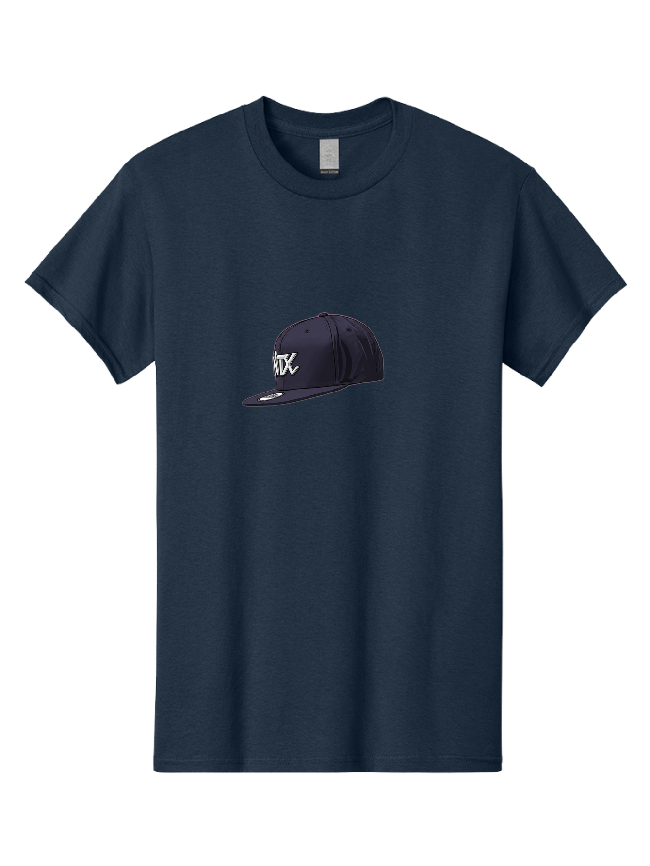 Ntx-Baseball-Cap Men'S Graphic Tee, 100% Cotton, Comfortable Casual Summer Wear, Machine Washable, Ntx Logo, Baseball Cap, Navy Blue Cap, White Logo, Sports Apparel, Streetwear Fashion, Casual Wear, Hat With Logo Bad377 11
