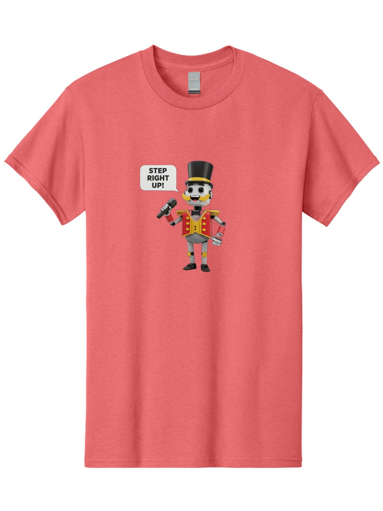 Nutcracker-Robot Men'S Graphic Tee, 100% Cotton, Comfortable Casual Summer Wear, Machine Washable, Nutcracker Robot, Mechanical Nutcracker, Robot Character, Step Right Up, Circus Ringmaster, Vintage Nutcracker, Steampunk Robot, Robotic Figure, Bad378 5