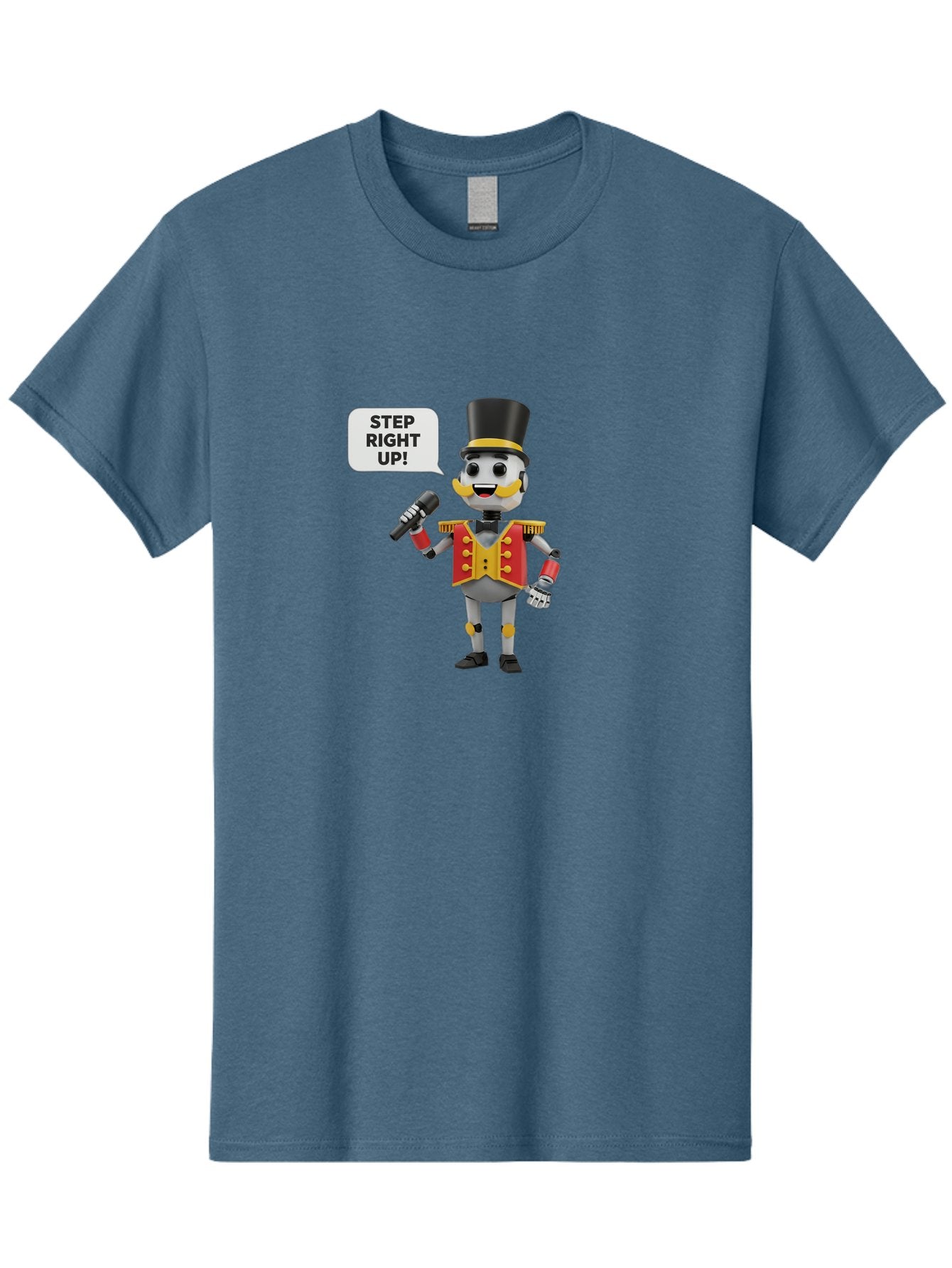 Nutcracker-Robot Men'S Graphic Tee, 100% Cotton, Comfortable Casual Summer Wear, Machine Washable, Nutcracker Robot, Mechanical Nutcracker, Robot Character, Step Right Up, Circus Ringmaster, Vintage Nutcracker, Steampunk Robot, Robotic Figure, Bad378 8
