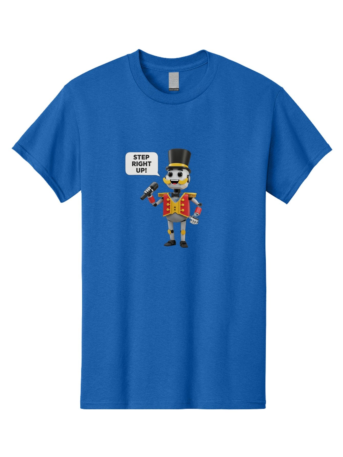 Nutcracker-Robot Men'S Graphic Tee, 100% Cotton, Comfortable Casual Summer Wear, Machine Washable, Nutcracker Robot, Mechanical Nutcracker, Robot Character, Step Right Up, Circus Ringmaster, Vintage Nutcracker, Steampunk Robot, Robotic Figure, Bad378 14