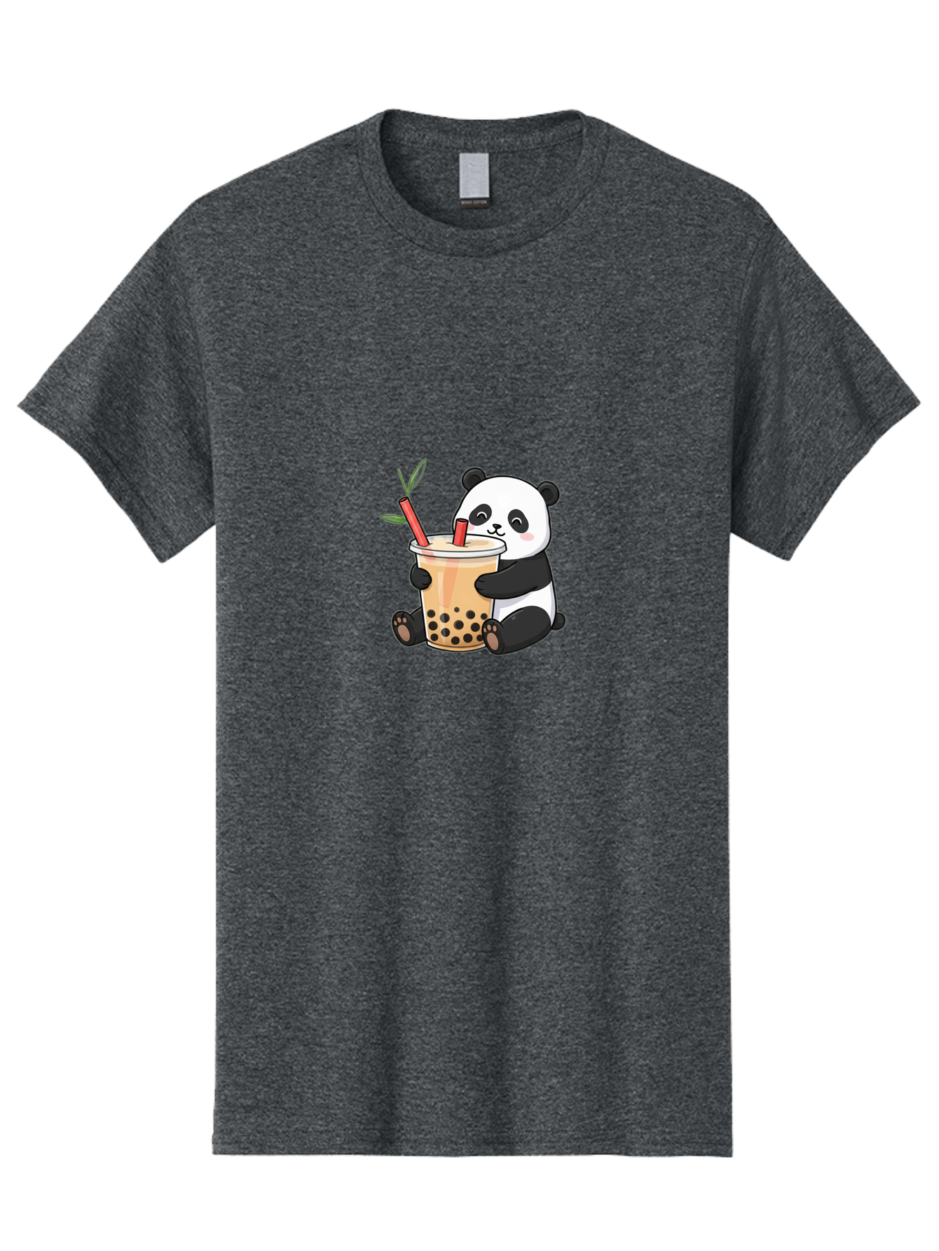 Panda-Bubble-Tea Men'S Graphic Tee, 100% Cotton, Comfortable Casual Summer Wear, Machine Washable, Cute Panda, Bubble Tea, Boba, Kawaii, Cartoon Character, Adorable, Tea Drink, Straw, Black Boba, Milk Tea, Happy Panda, Tea Lover, Boba Lover Bad399 11