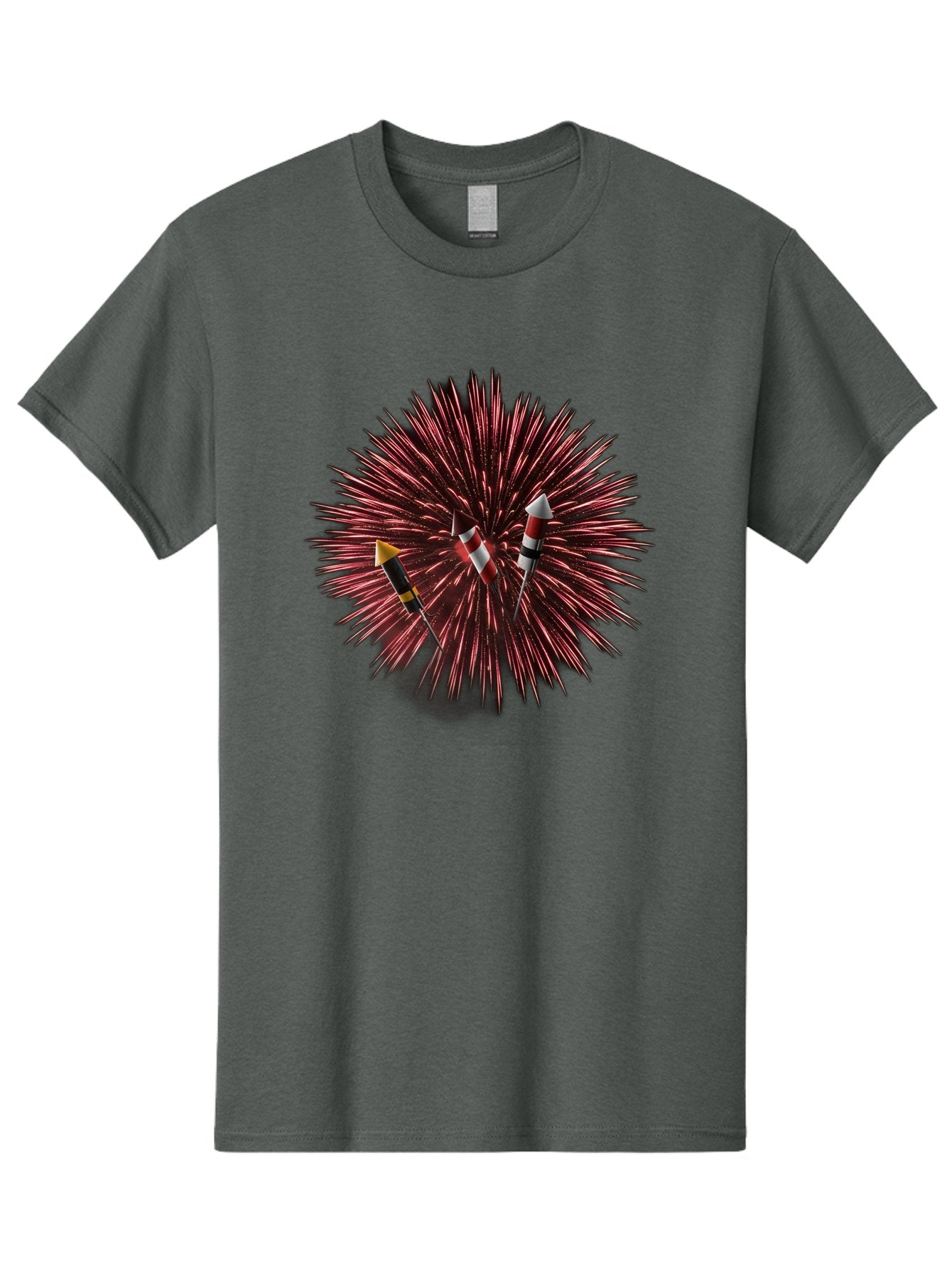Party-Poppers Men'S Graphic Tee, 100% Cotton, Comfortable Casual Summer Wear, Machine Washable, Porcupine With Quills, 3 Arrows Stuck, Wildlife, Animal Defense, Prickly Creature, Hunting Scene, Wildlife Photography, Quill Attack Bad407