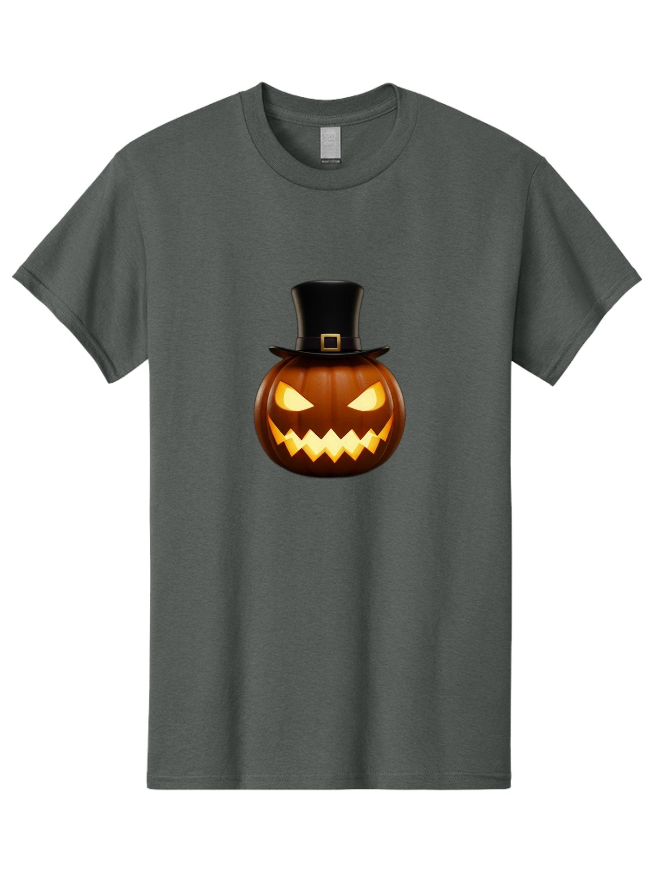 Pilgrim-Jack-O-Lantern Men'S Graphic Tee, 100% Cotton, Comfortable Casual Summer Wear, Machine Washable, Carved Pumpkin, Jack-O'-Lantern, Halloween Decorations, Spooky Atmosphere, Glowing Eyes, Pilgrim Hat, Autumnal Festivities, Bad414 9