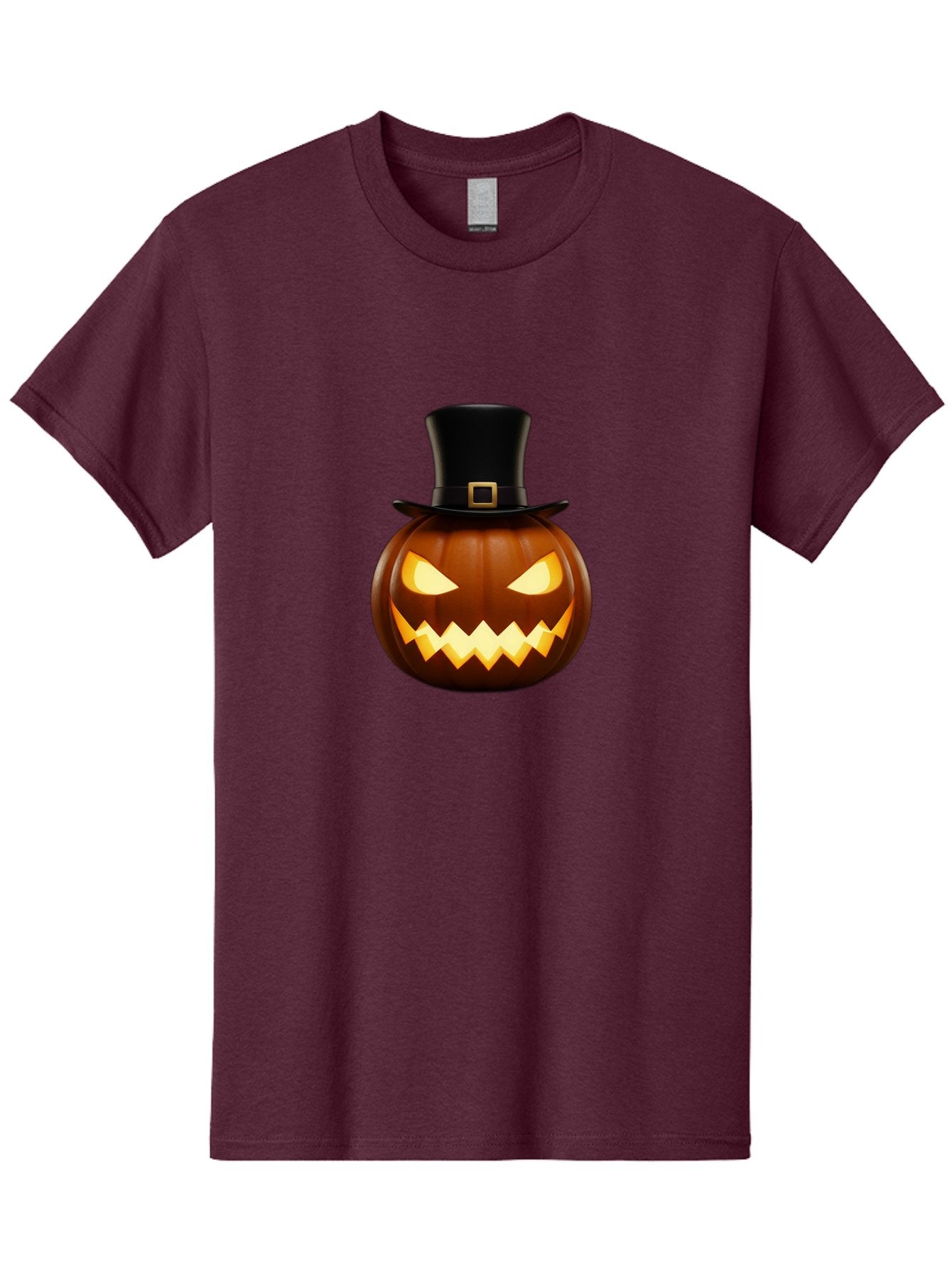 Pilgrim-Jack-O-Lantern Men'S Graphic Tee, 100% Cotton, Comfortable Casual Summer Wear, Machine Washable, Carved Pumpkin, Jack-O'-Lantern, Halloween Decorations, Spooky Atmosphere, Glowing Eyes, Pilgrim Hat, Autumnal Festivities, Bad414 15