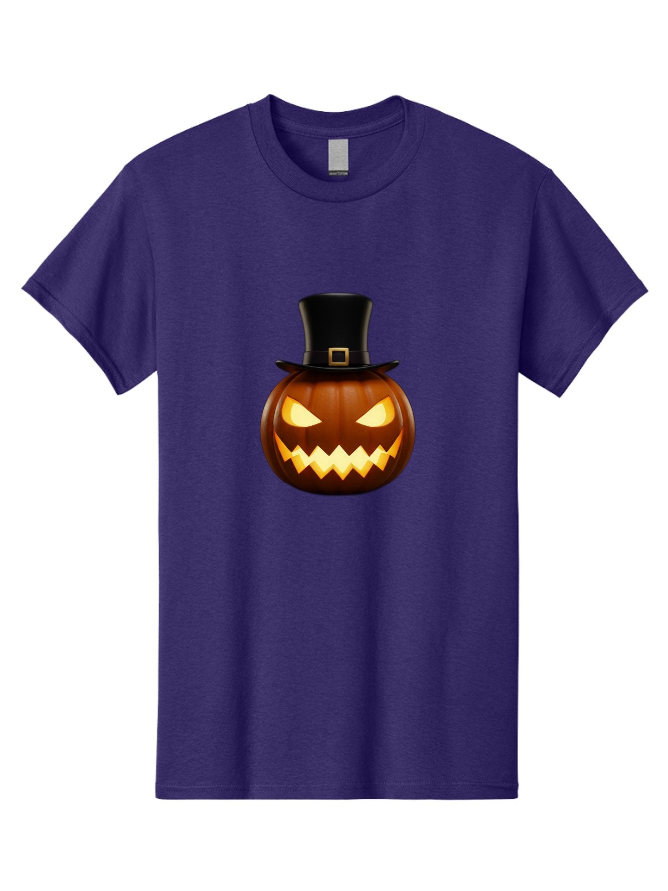 Pilgrim-Jack-O-Lantern Men'S Graphic Tee, 100% Cotton, Comfortable Casual Summer Wear, Machine Washable, Carved Pumpkin, Jack-O'-Lantern, Halloween Decorations, Spooky Atmosphere, Glowing Eyes, Pilgrim Hat, Autumnal Festivities, Bad414 3