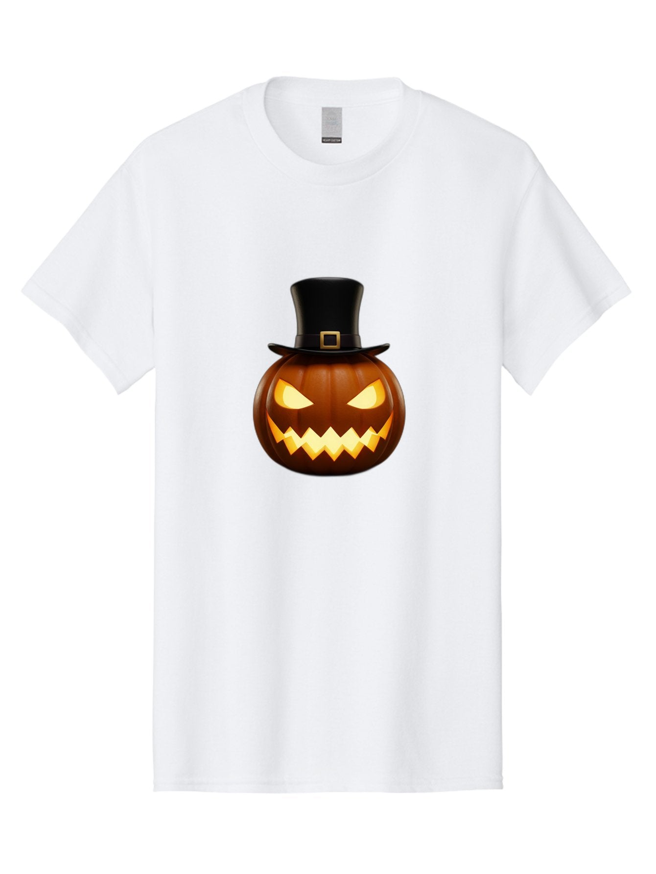 Pilgrim-Jack-O-Lantern Men'S Graphic Tee, 100% Cotton, Comfortable Casual Summer Wear, Machine Washable, Carved Pumpkin, Jack-O'-Lantern, Halloween Decorations, Spooky Atmosphere, Glowing Eyes, Pilgrim Hat, Autumnal Festivities, Bad414 6