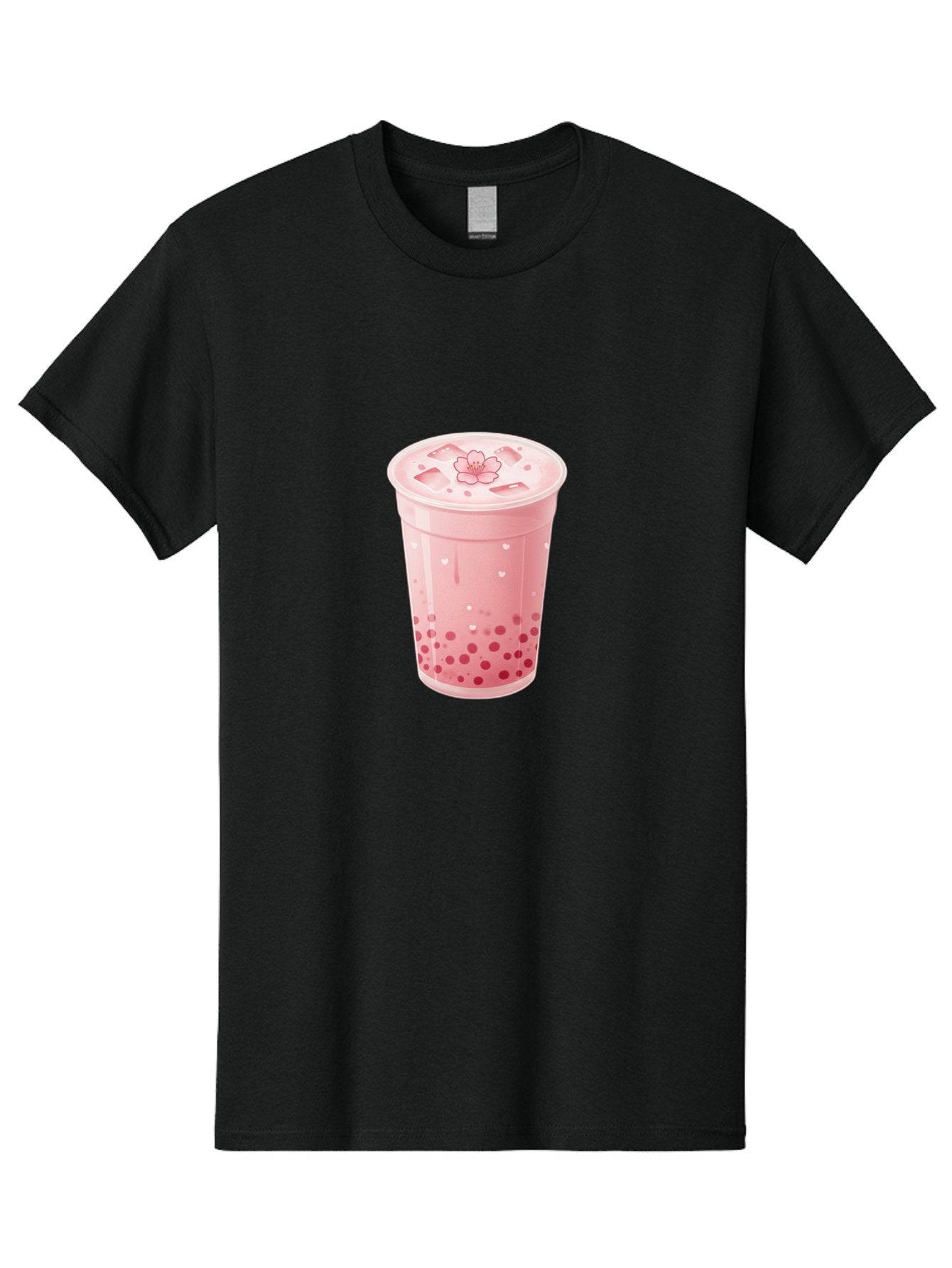 Pink-Boba-Tea-1 Men'S Graphic Tee, 100% Cotton, Comfortable Casual Summer Wear, Machine Washable, Boba Tea, Milk Tea, Bubble Tea, Pink Drink, Tapioca Pearls, Strawberry Tea, Tea With Boba, Boba Drink Bad424 8