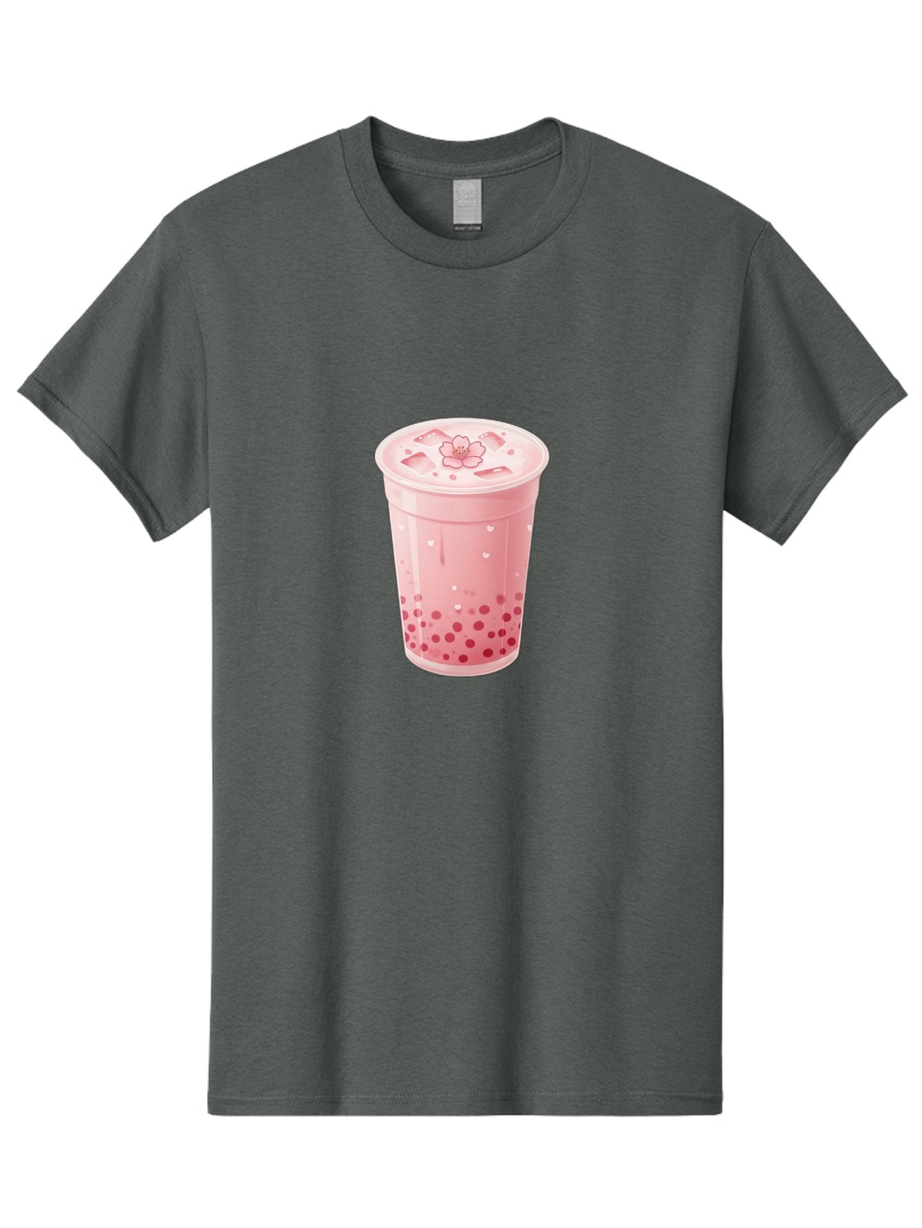 Pink-Boba-Tea-1 Men'S Graphic Tee, 100% Cotton, Comfortable Casual Summer Wear, Machine Washable, Boba Tea, Milk Tea, Bubble Tea, Pink Drink, Tapioca Pearls, Strawberry Tea, Tea With Boba, Boba Drink Bad424 15