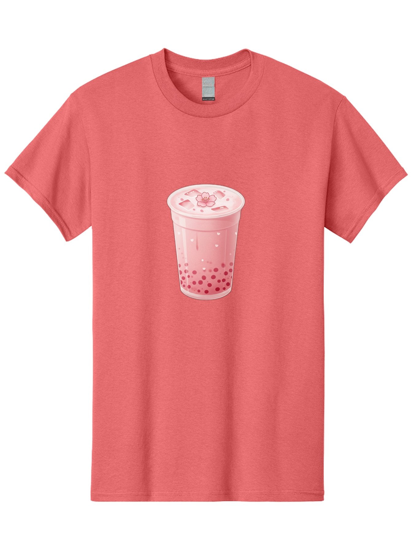 Pink-Boba-Tea-1 Men'S Graphic Tee, 100% Cotton, Comfortable Casual Summer Wear, Machine Washable, Boba Tea, Milk Tea, Bubble Tea, Pink Drink, Tapioca Pearls, Strawberry Tea, Tea With Boba, Boba Drink Bad424 7