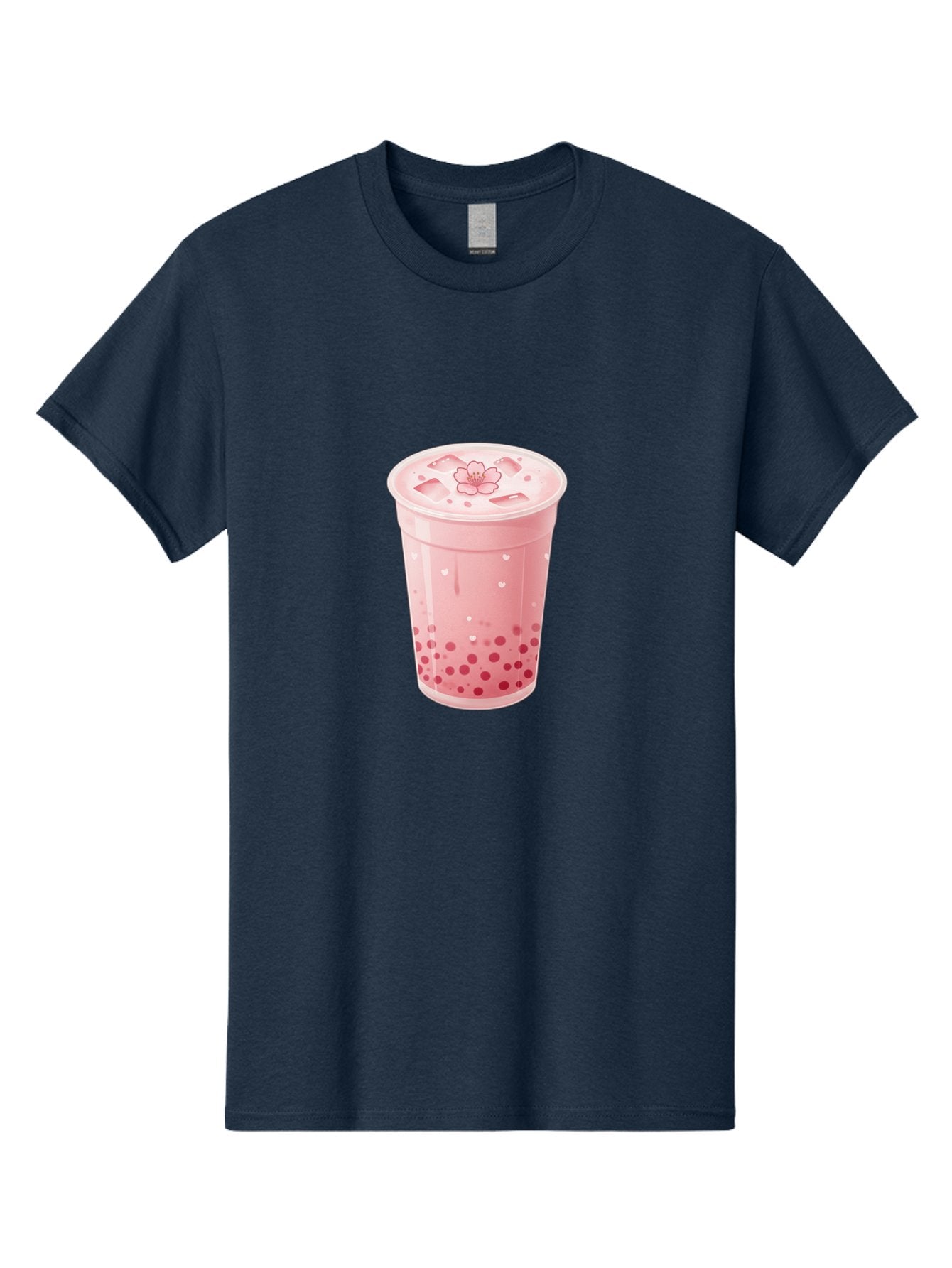 Pink-Boba-Tea-1 Men'S Graphic Tee, 100% Cotton, Comfortable Casual Summer Wear, Machine Washable, Boba Tea, Milk Tea, Bubble Tea, Pink Drink, Tapioca Pearls, Strawberry Tea, Tea With Boba, Boba Drink Bad424 3