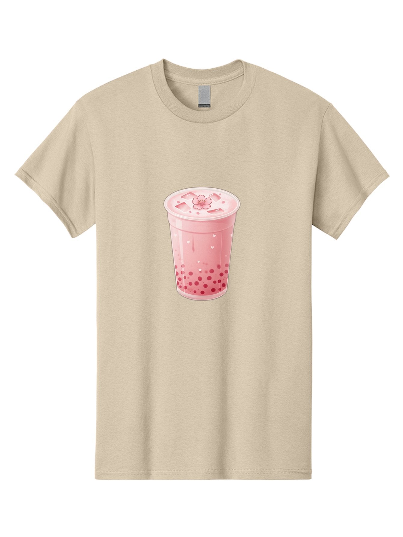 Pink-Boba-Tea-1 Men'S Graphic Tee, 100% Cotton, Comfortable Casual Summer Wear, Machine Washable, Boba Tea, Milk Tea, Bubble Tea, Pink Drink, Tapioca Pearls, Strawberry Tea, Tea With Boba, Boba Drink Bad424 12