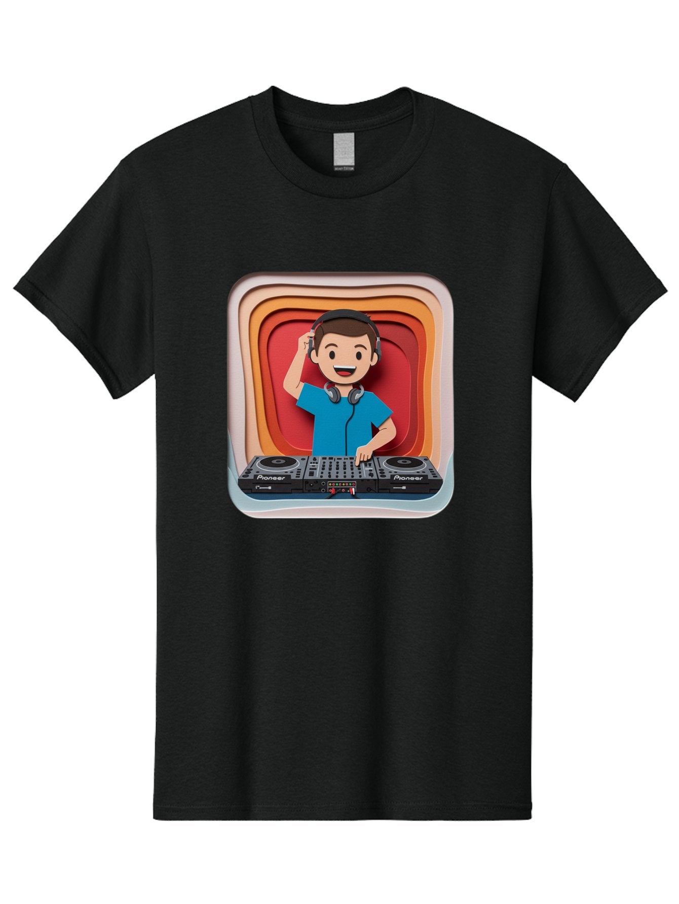 Pioneer-Dj Men'S Graphic Tee, 100% Cotton, Comfortable Casual Summer Wear, Machine Washable, Dj Mixing Music, Electronic Dance Music, Sound Mixing, Music Production, Professional Dj Equipment, Pioneer Dj Controller, Music Mixing Software, Bad439 5