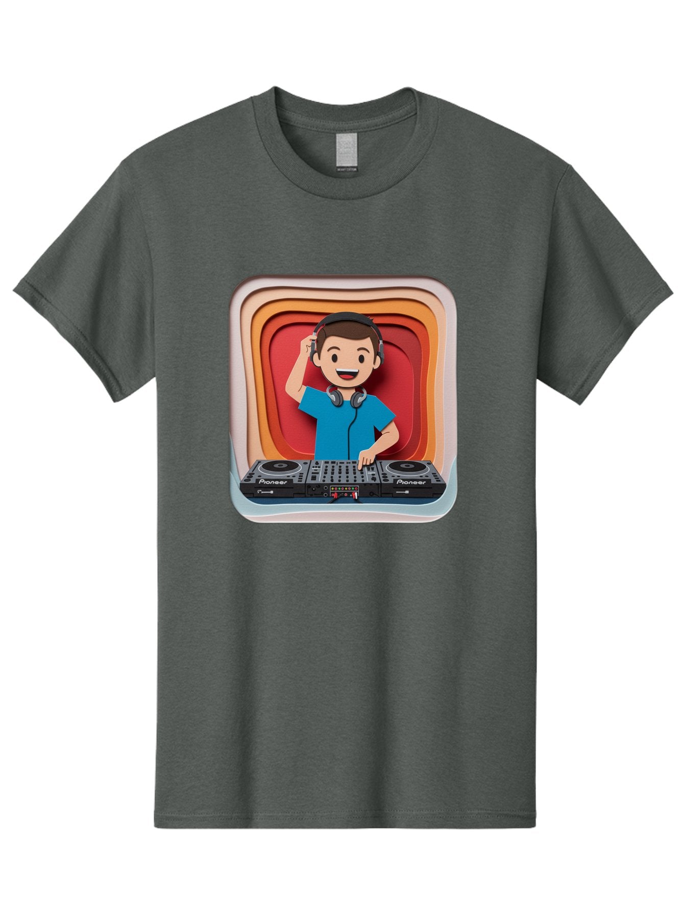 Pioneer-Dj Men'S Graphic Tee, 100% Cotton, Comfortable Casual Summer Wear, Machine Washable, Dj Mixing Music, Electronic Dance Music, Sound Mixing, Music Production, Professional Dj Equipment, Pioneer Dj Controller, Music Mixing Software, Bad439 4