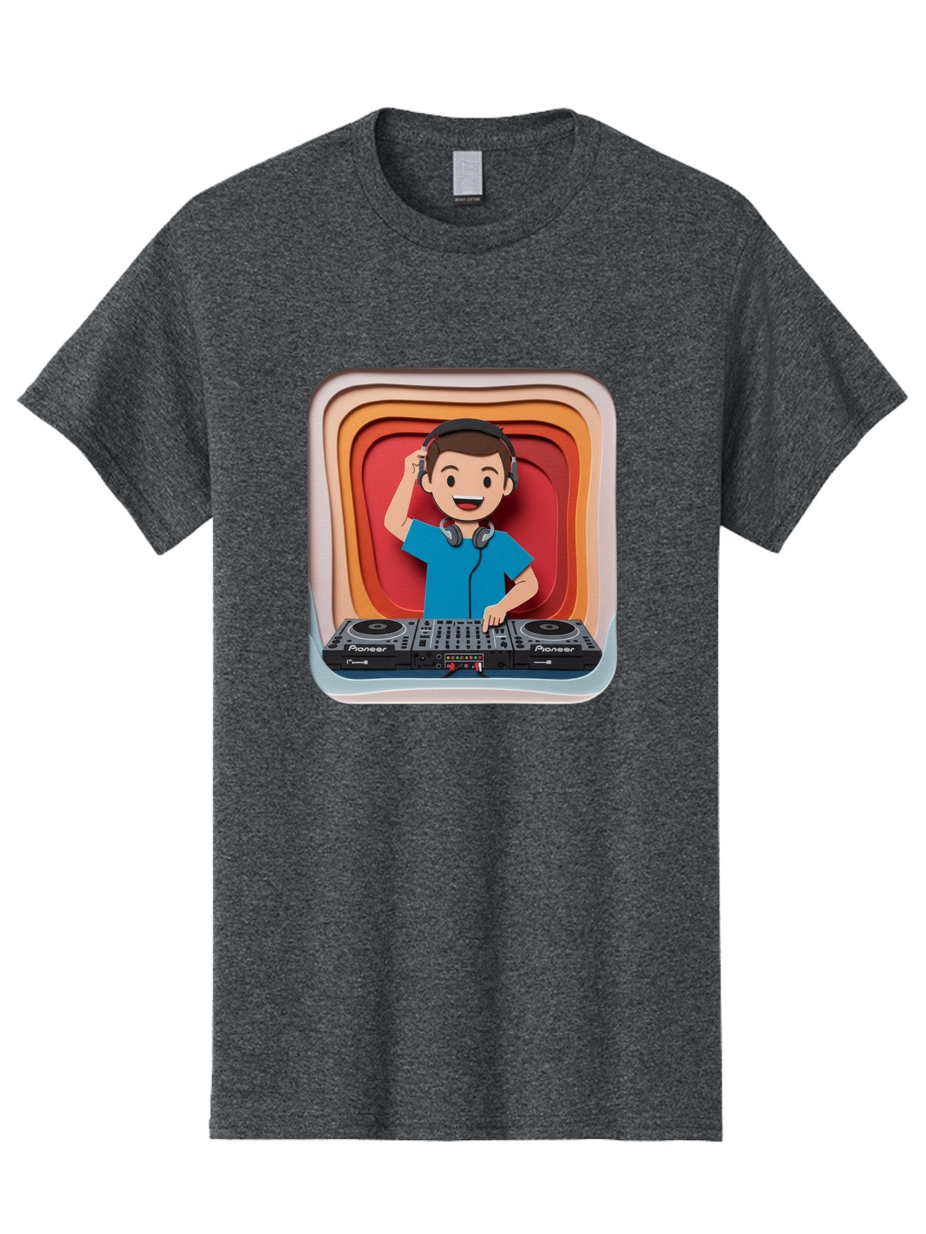 Pioneer-Dj Men'S Graphic Tee, 100% Cotton, Comfortable Casual Summer Wear, Machine Washable, Dj Mixing Music, Electronic Dance Music, Sound Mixing, Music Production, Professional Dj Equipment, Pioneer Dj Controller, Music Mixing Software, Bad439 9