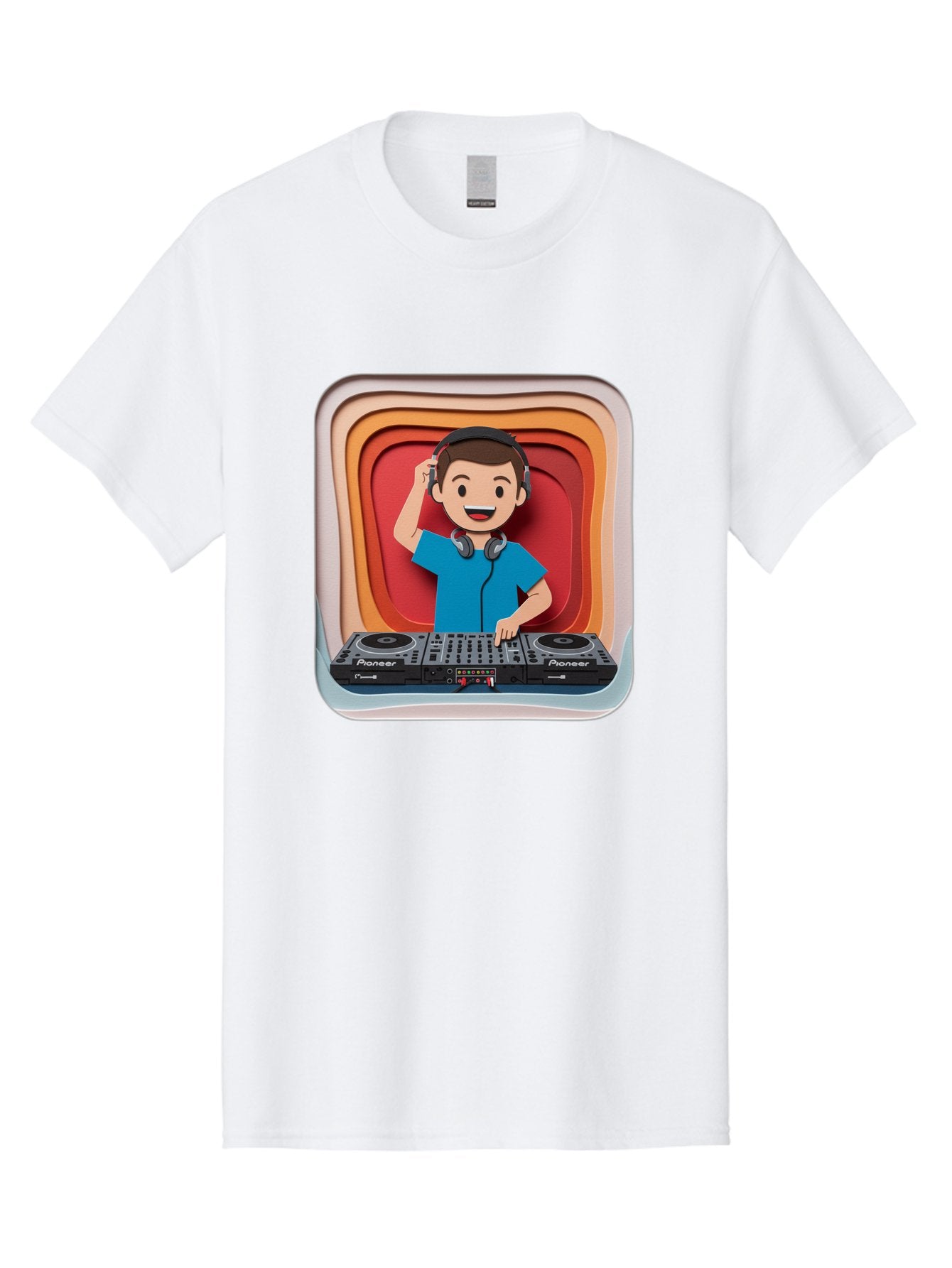 Pioneer-Dj Men'S Graphic Tee, 100% Cotton, Comfortable Casual Summer Wear, Machine Washable, Dj Mixing Music, Electronic Dance Music, Sound Mixing, Music Production, Professional Dj Equipment, Pioneer Dj Controller, Music Mixing Software, Bad439 11