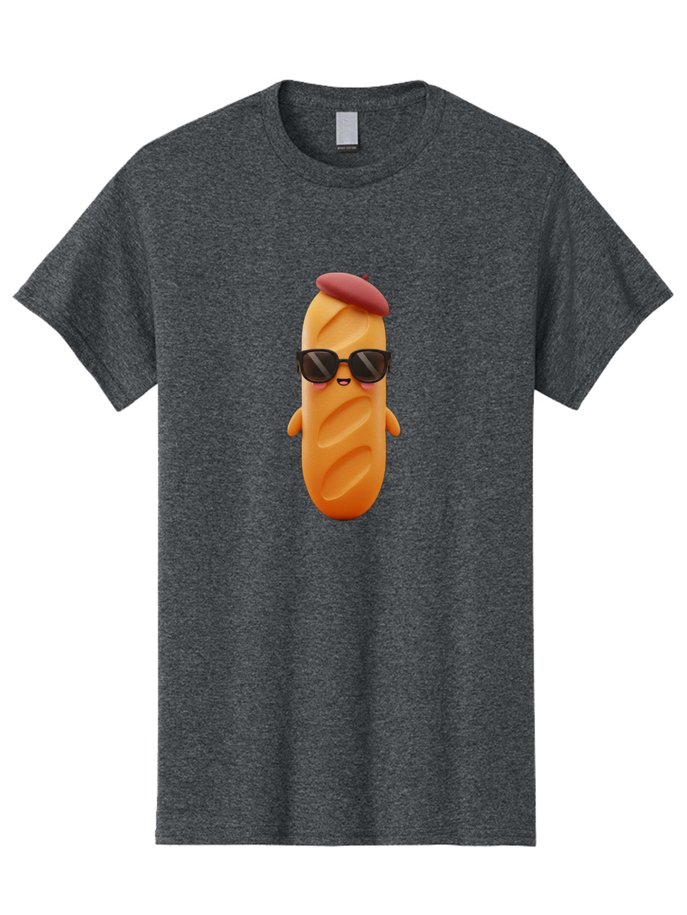 Potato-Character Men'S Graphic Tee, 100% Cotton, Comfortable Casual Summer Wear, Machine Washable, Sausage Character, Cartoon Sausage, 3D Sausage Illustration, Sausage Wearing Sunglasses, Beret On Sausage, Funny Food Character, Bad452 9