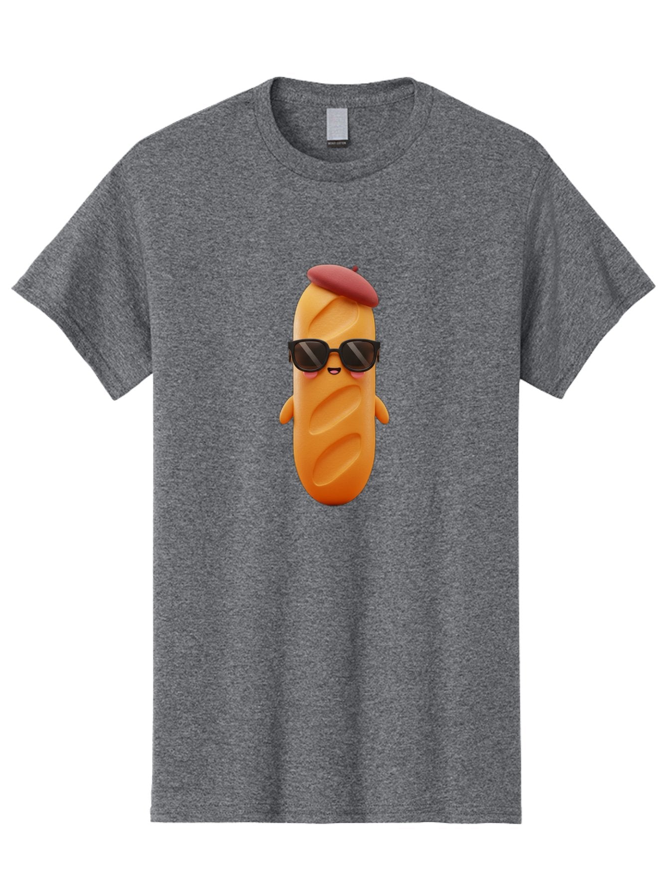 Potato-Character Men'S Graphic Tee, 100% Cotton, Comfortable Casual Summer Wear, Machine Washable, Sausage Character, Cartoon Sausage, 3D Sausage Illustration, Sausage Wearing Sunglasses, Beret On Sausage, Funny Food Character, Bad452 12