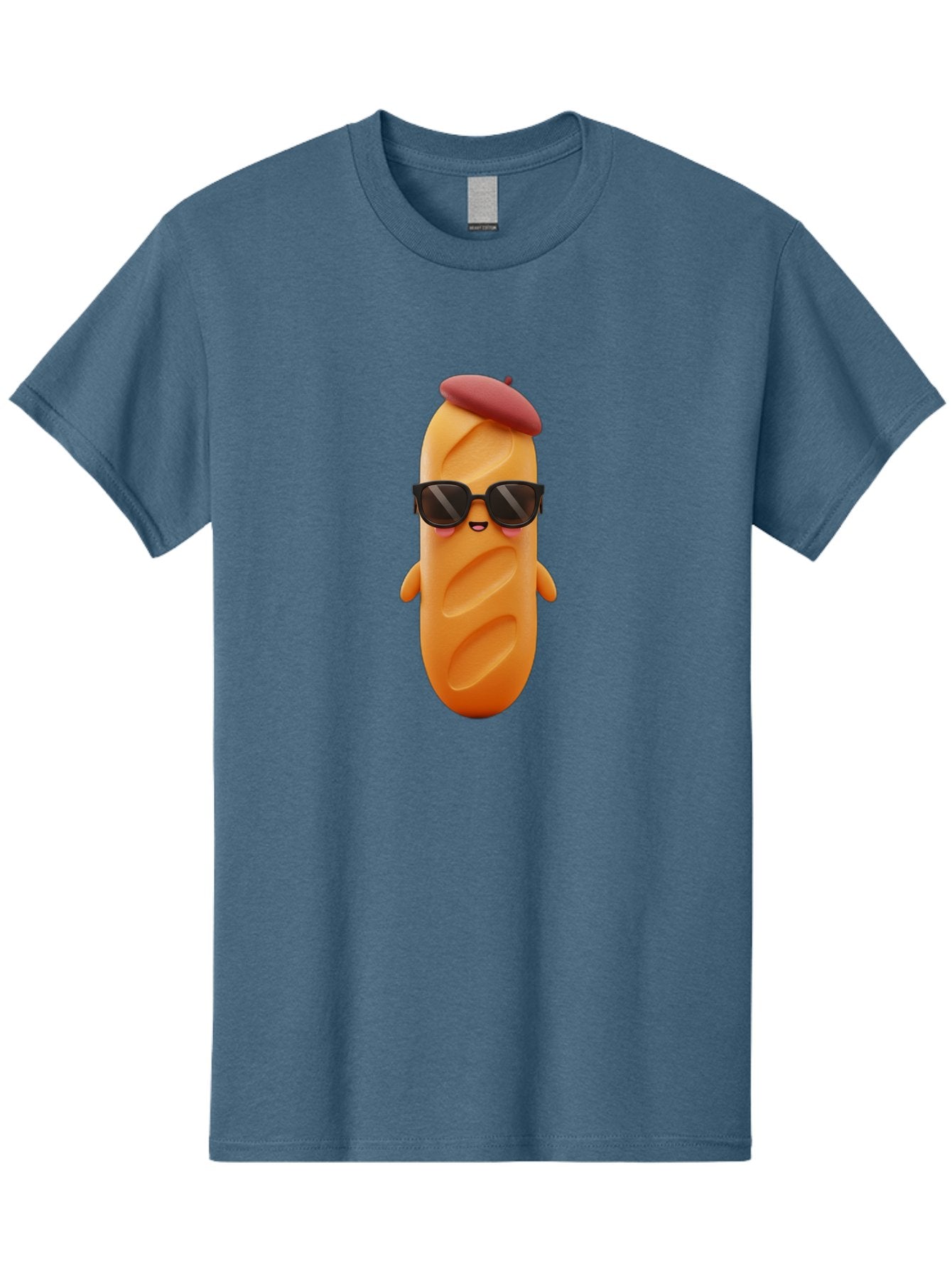 Potato-Character Men'S Graphic Tee, 100% Cotton, Comfortable Casual Summer Wear, Machine Washable, Sausage Character, Cartoon Sausage, 3D Sausage Illustration, Sausage Wearing Sunglasses, Beret On Sausage, Funny Food Character, Bad452 7