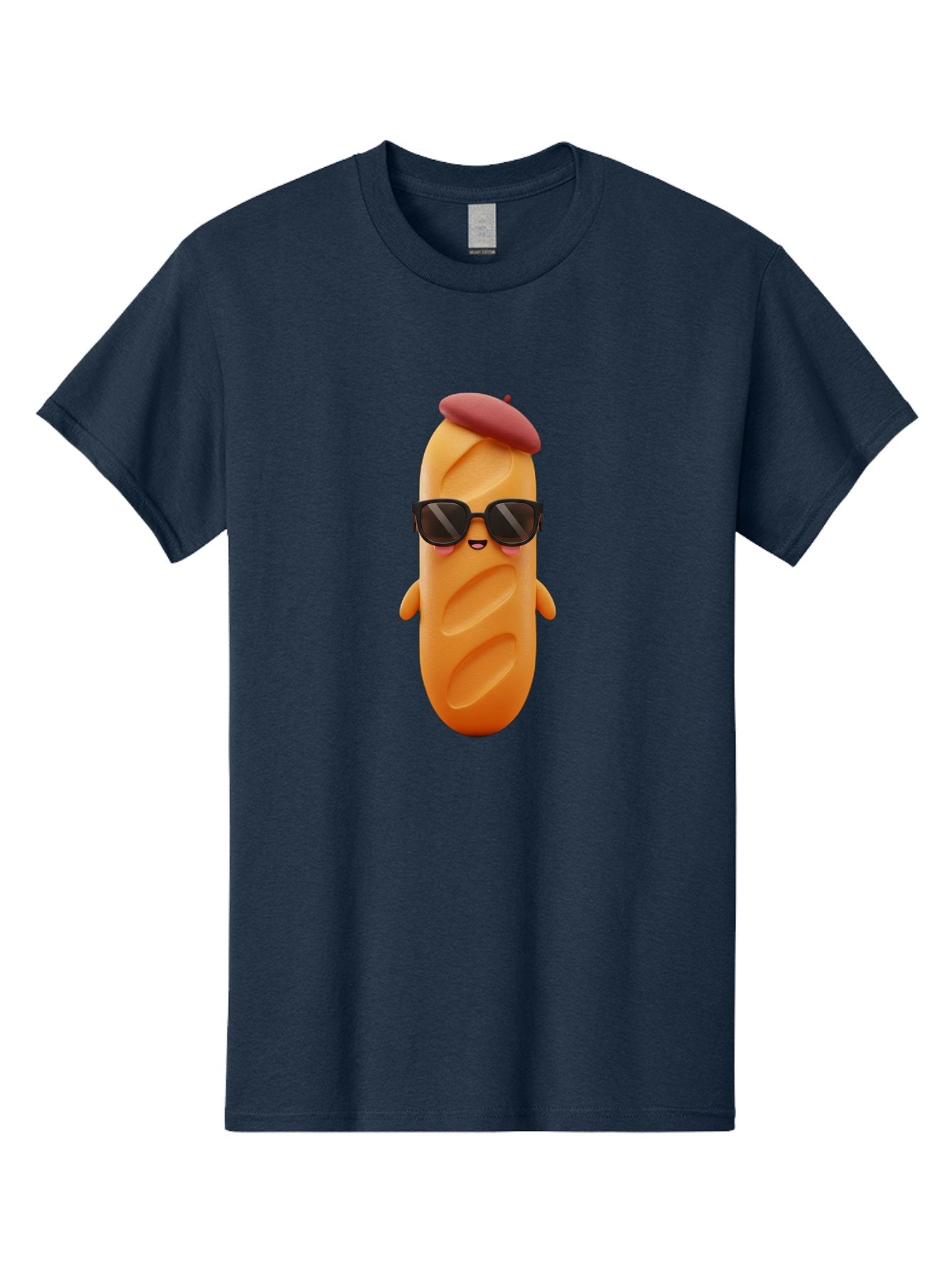 Potato-Character Men'S Graphic Tee, 100% Cotton, Comfortable Casual Summer Wear, Machine Washable, Sausage Character, Cartoon Sausage, 3D Sausage Illustration, Sausage Wearing Sunglasses, Beret On Sausage, Funny Food Character, Bad452 4