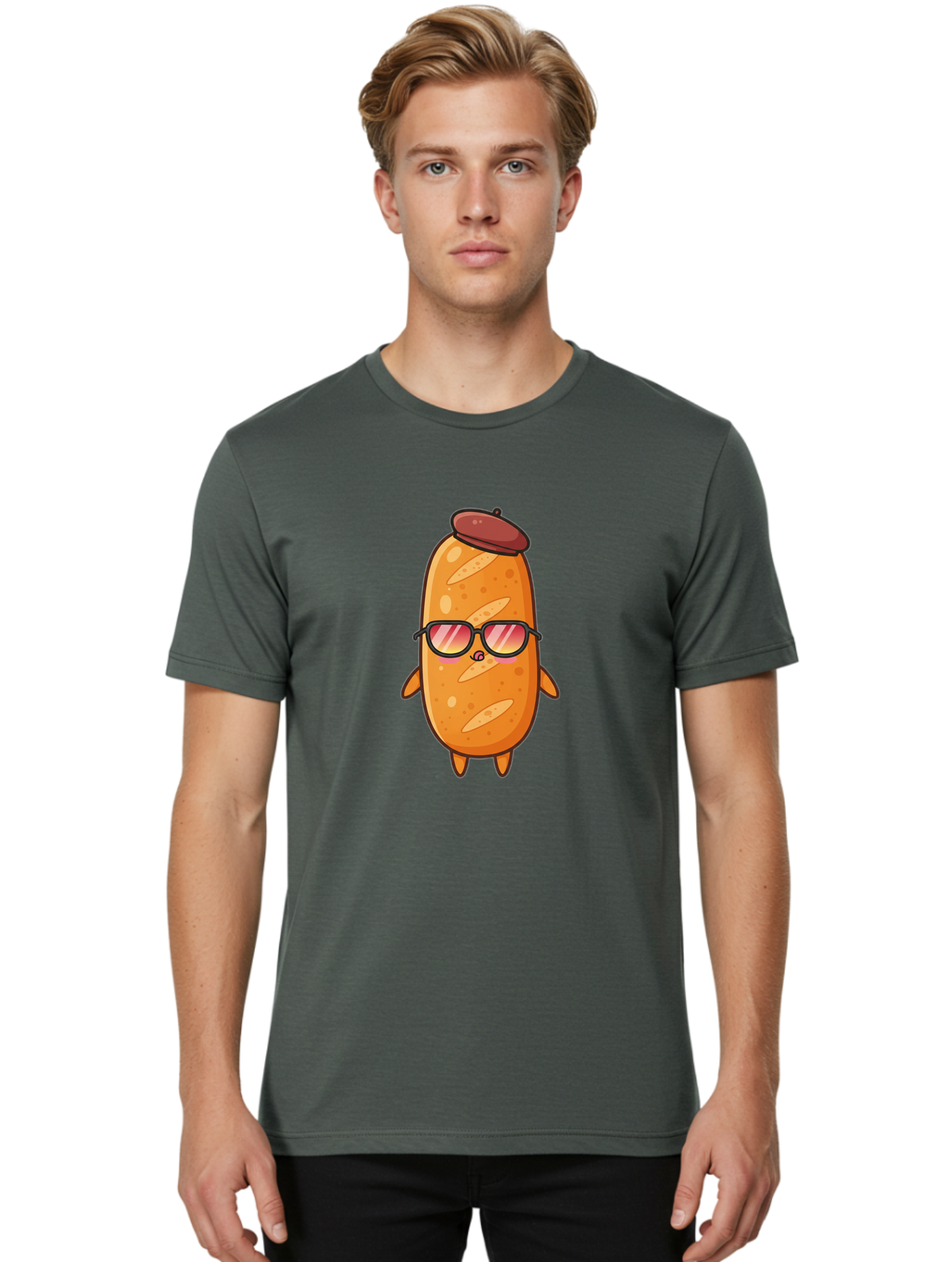 Potato-Head Men'S Graphic Tee, 100% Cotton, Comfortable Casual Summer Wear, Machine Washable, Cartoon Potato, Funny Character, Sunglasses, Hat, Kawaii Style, Cute Illustration, Mascot Design, Quirky Character, Humorous Art, Food Character, Bad453 21