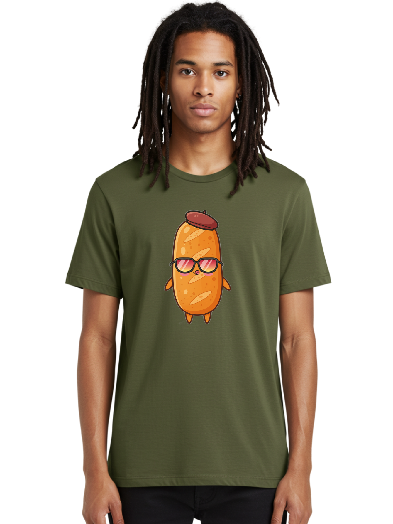 Potato-Head Men'S Graphic Tee, 100% Cotton, Comfortable Casual Summer Wear, Machine Washable, Cartoon Potato, Funny Character, Sunglasses, Hat, Kawaii Style, Cute Illustration, Mascot Design, Quirky Character, Humorous Art, Food Character, Bad453 17