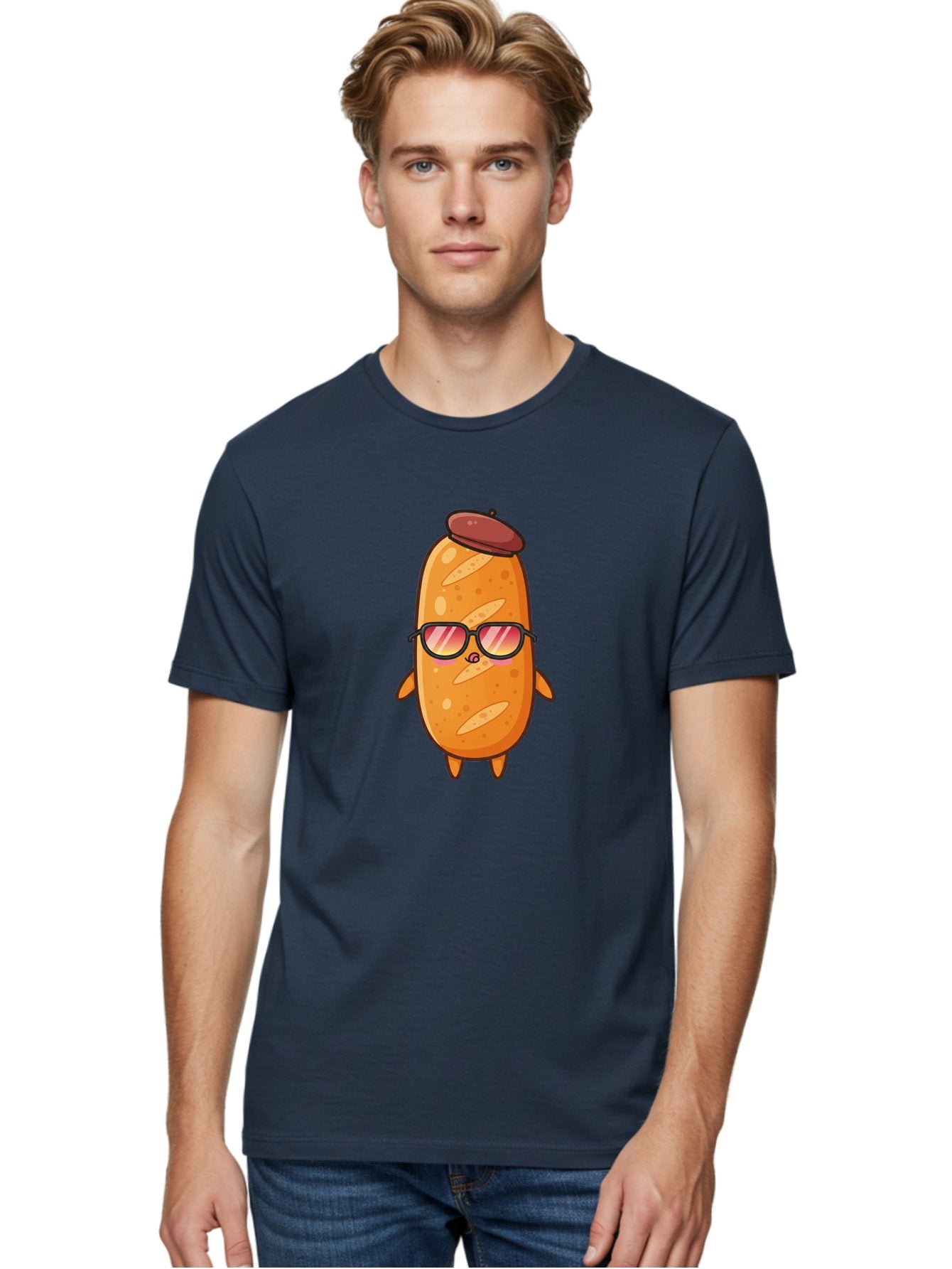 Potato-Head Men'S Graphic Tee, 100% Cotton, Comfortable Casual Summer Wear, Machine Washable, Cartoon Potato, Funny Character, Sunglasses, Hat, Kawaii Style, Cute Illustration, Mascot Design, Quirky Character, Humorous Art, Food Character, Bad453 28