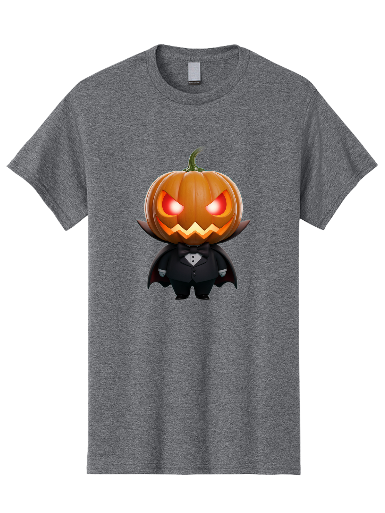 Pumpkinhead-Vampire Men'S Graphic Tee, 100% Cotton, Comfortable Casual Summer Wear, Machine Washable, Jack-O-Lantern, Vampire, Halloween, Pumpkin, Cartoon Character, Tuxedo, Horror Theme, Spooky, Funny, Costume Bad457