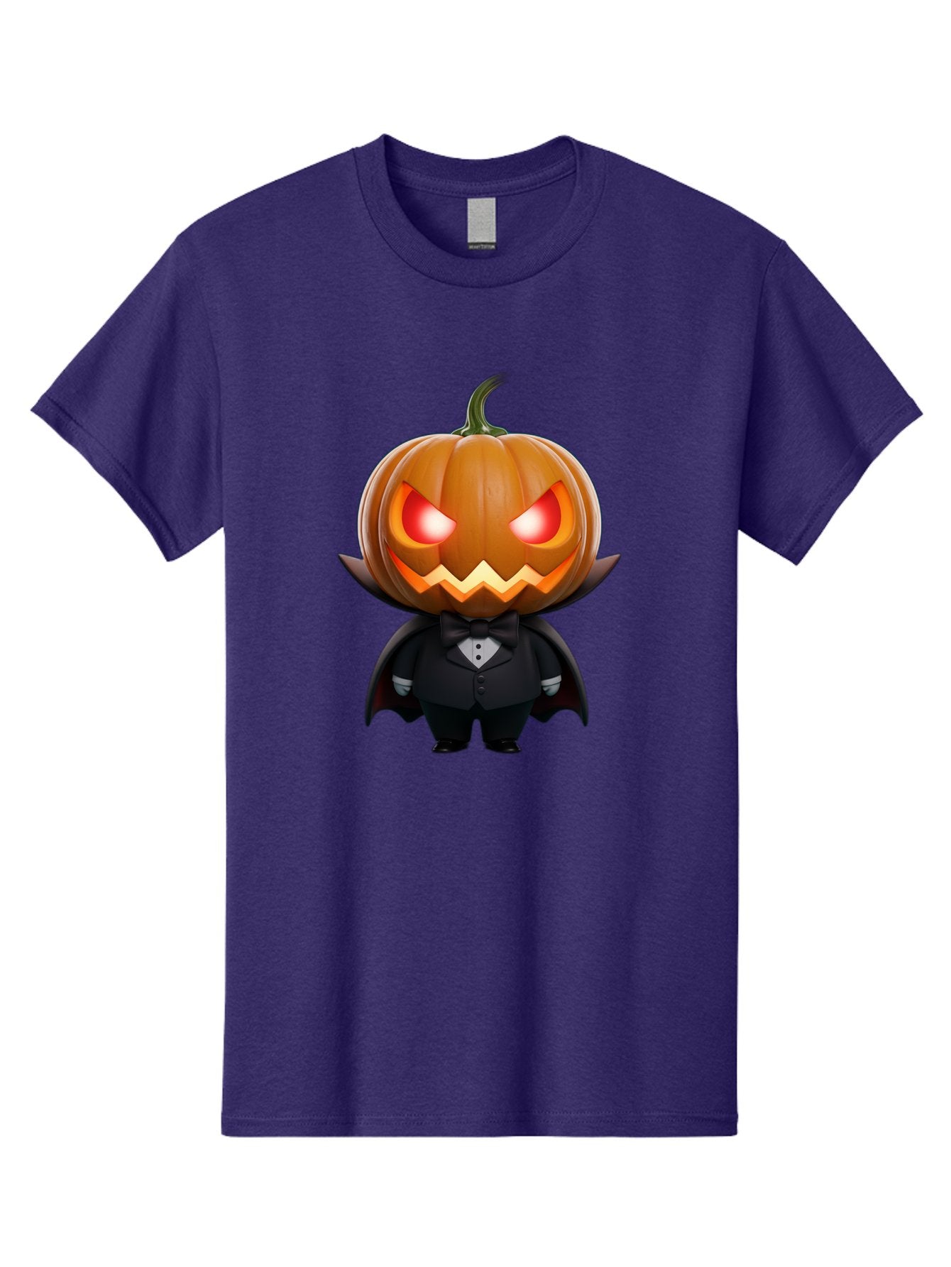 Pumpkinhead-Vampire Men'S Graphic Tee, 100% Cotton, Comfortable Casual Summer Wear, Machine Washable, Jack-O-Lantern, Vampire, Halloween, Pumpkin, Cartoon Character, Tuxedo, Horror Theme, Spooky, Funny, Costume Bad457 4