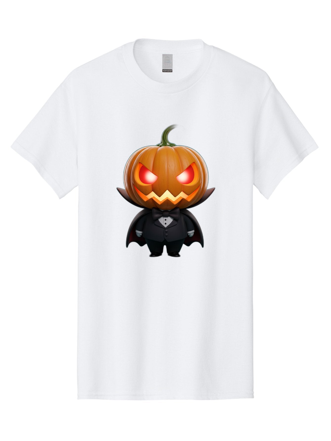 Pumpkinhead-Vampire Men'S Graphic Tee, 100% Cotton, Comfortable Casual Summer Wear, Machine Washable, Jack-O-Lantern, Vampire, Halloween, Pumpkin, Cartoon Character, Tuxedo, Horror Theme, Spooky, Funny, Costume Bad457 5