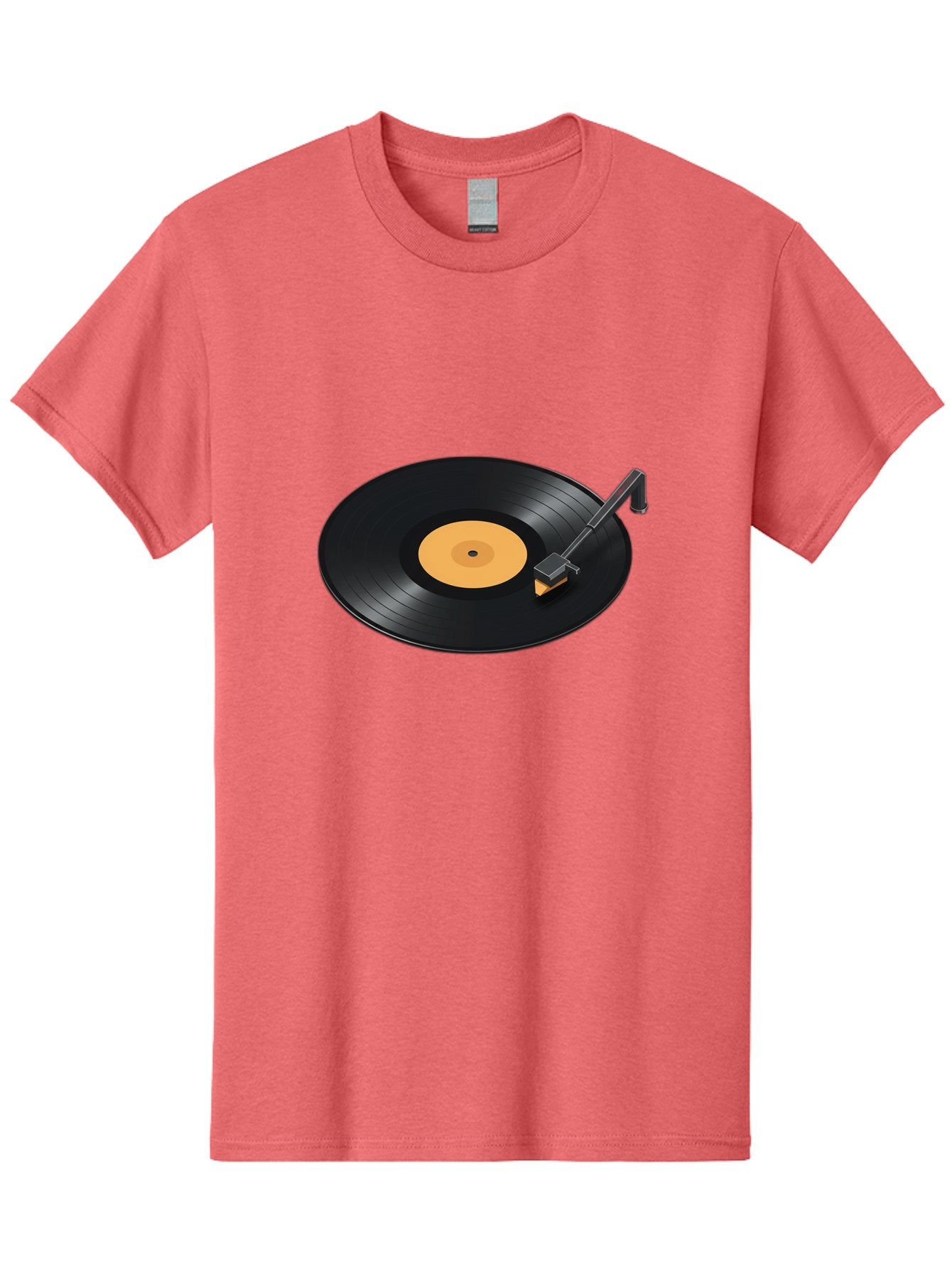 Record-Player-1 Men'S Graphic Tee, 100% Cotton, Comfortable Casual Summer Wear, Machine Washable, Vinyl Record, Record Player, Music Playback, Nostalgic Sound, Analog Music, Retro Audio, Turntable, Vinyl Playback, Music Nostalgia Bad481 12