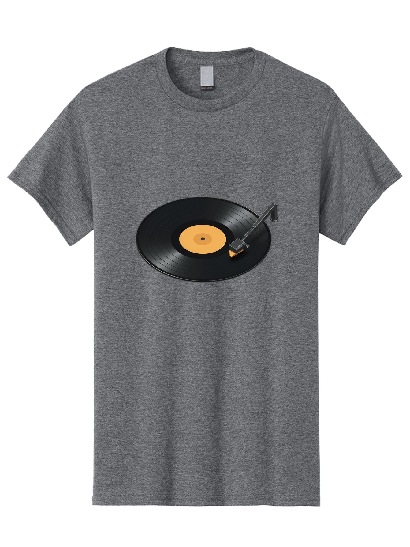 Record-Player-1 Men'S Graphic Tee, 100% Cotton, Comfortable Casual Summer Wear, Machine Washable, Vinyl Record, Record Player, Music Playback, Nostalgic Sound, Analog Music, Retro Audio, Turntable, Vinyl Playback, Music Nostalgia Bad481