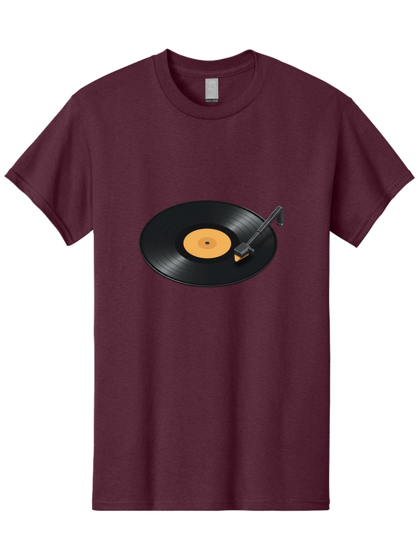 Record-Player-1 Men'S Graphic Tee, 100% Cotton, Comfortable Casual Summer Wear, Machine Washable, Vinyl Record, Record Player, Music Playback, Nostalgic Sound, Analog Music, Retro Audio, Turntable, Vinyl Playback, Music Nostalgia Bad481 9