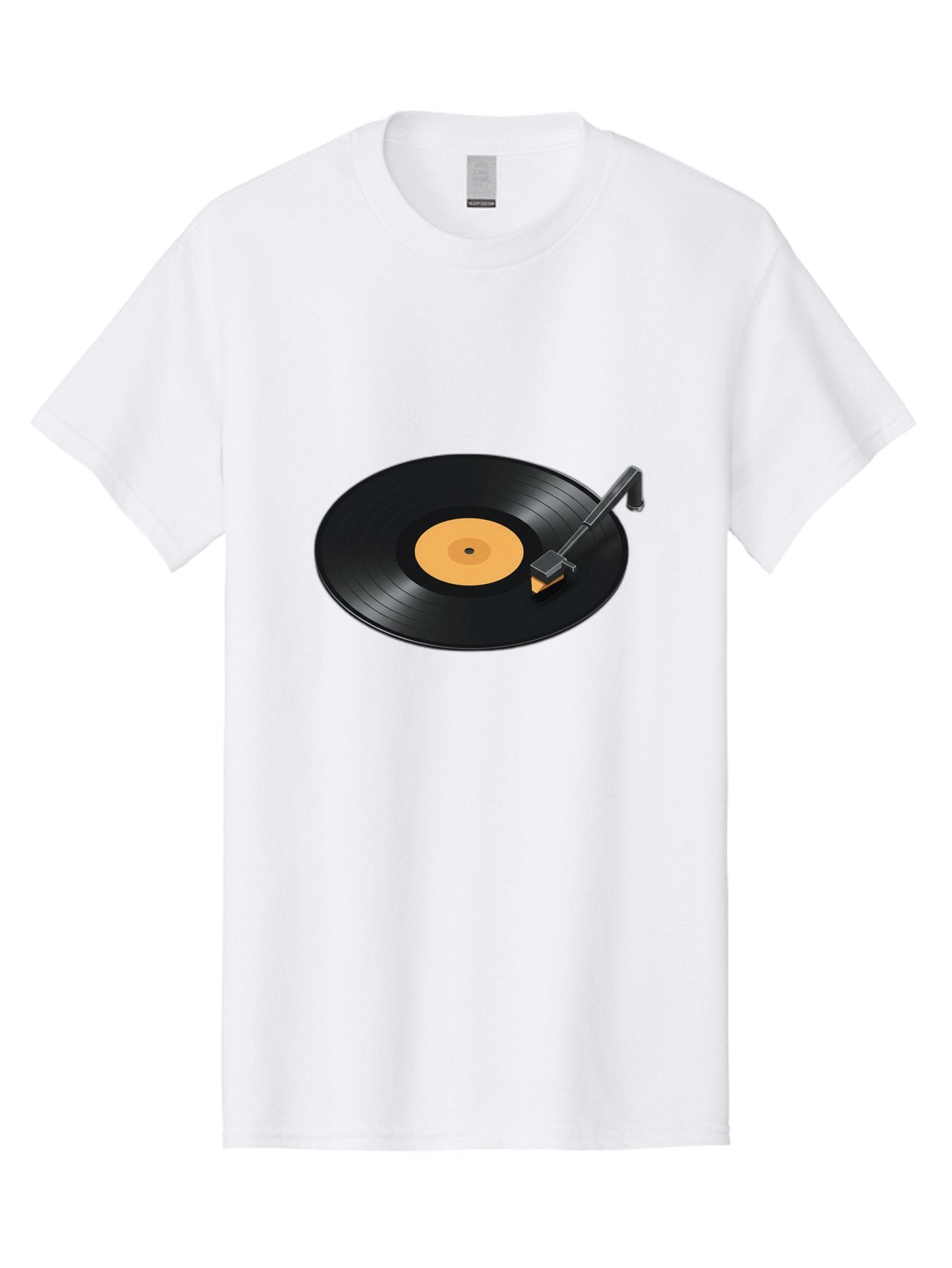 Record-Player-1 Men'S Graphic Tee, 100% Cotton, Comfortable Casual Summer Wear, Machine Washable, Vinyl Record, Record Player, Music Playback, Nostalgic Sound, Analog Music, Retro Audio, Turntable, Vinyl Playback, Music Nostalgia Bad481 15