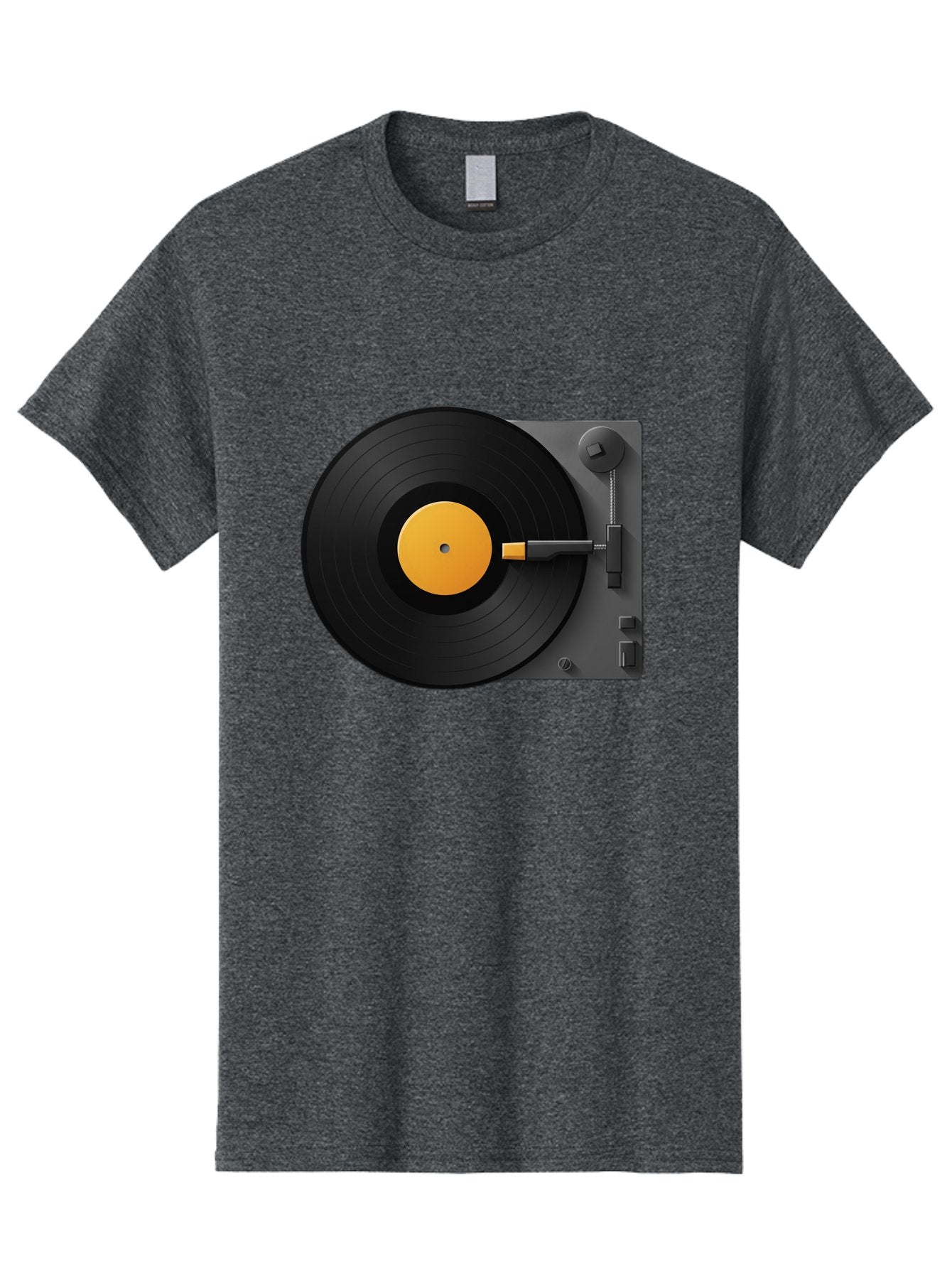 Record-Player Men'S Graphic Tee, 100% Cotton, Comfortable Casual Summer Wear, Machine Washable, Vinyl Record Player, Turntable, Dj Equipment, Music Playback, Audio Technology, Retro Music Player, Nostalgic Sound System Bad482 11
