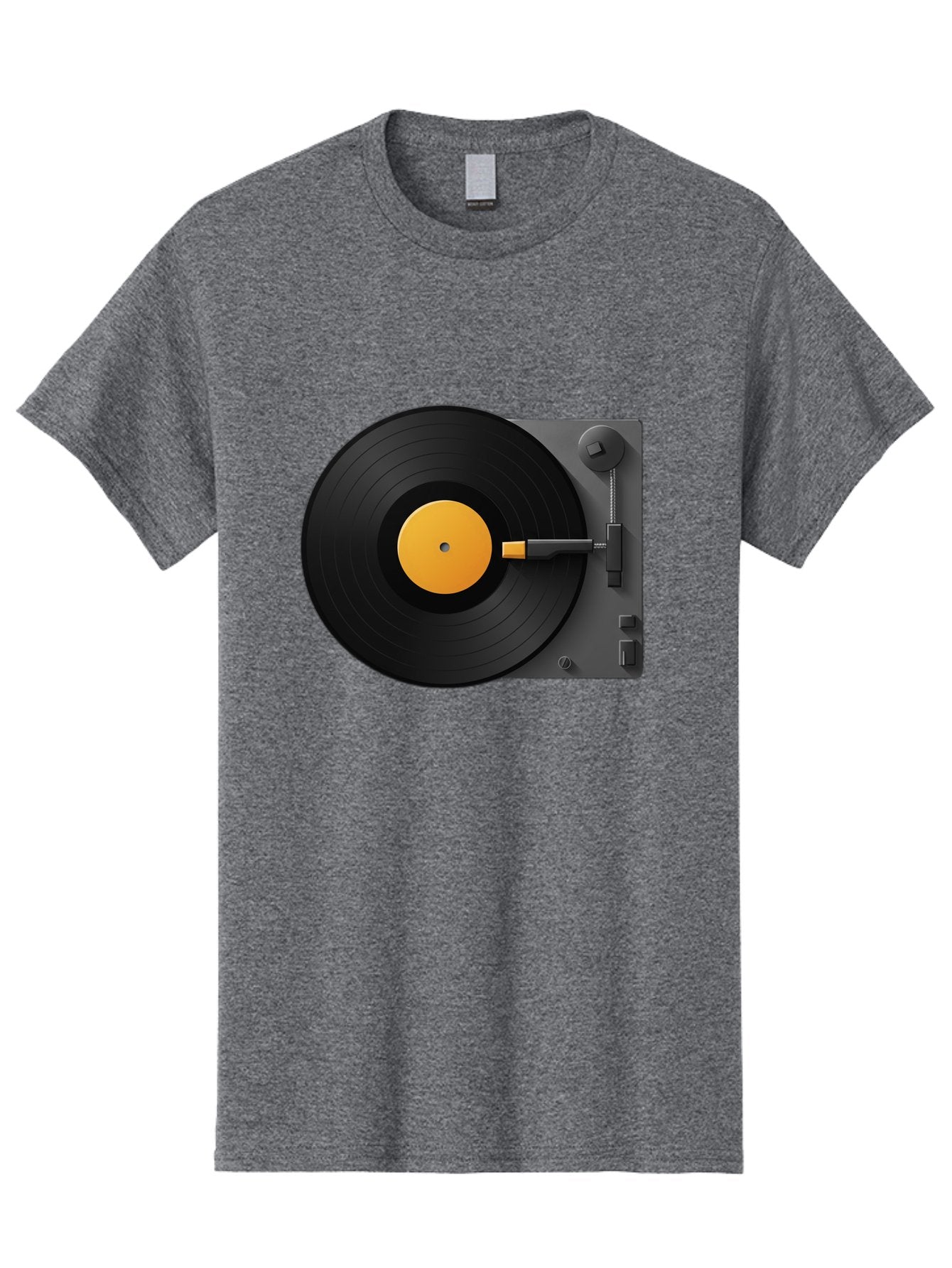 Record-Player Men'S Graphic Tee, 100% Cotton, Comfortable Casual Summer Wear, Machine Washable, Vinyl Record Player, Turntable, Dj Equipment, Music Playback, Audio Technology, Retro Music Player, Nostalgic Sound System Bad482 14