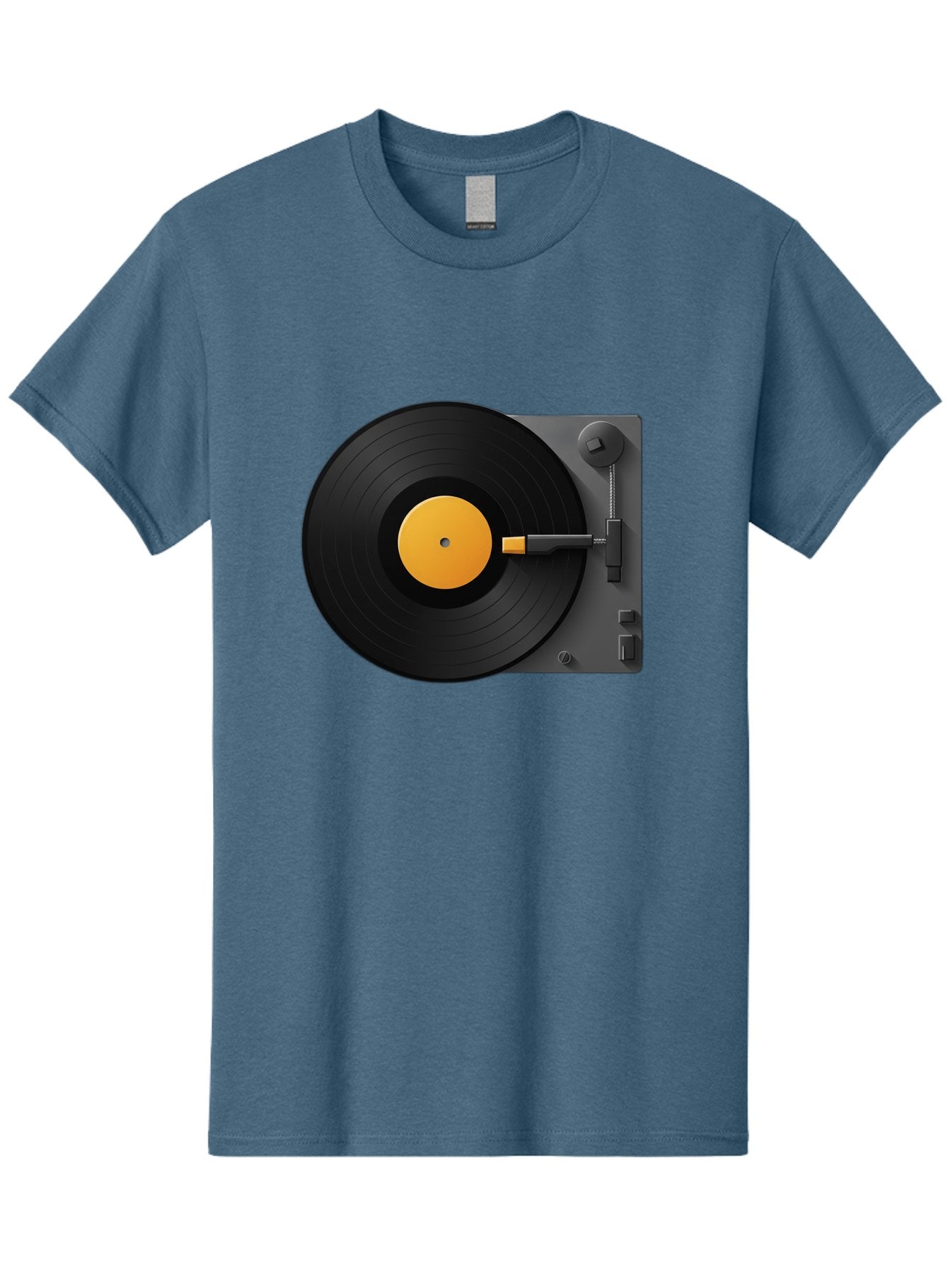 Record-Player Men'S Graphic Tee, 100% Cotton, Comfortable Casual Summer Wear, Machine Washable, Vinyl Record Player, Turntable, Dj Equipment, Music Playback, Audio Technology, Retro Music Player, Nostalgic Sound System Bad482 15