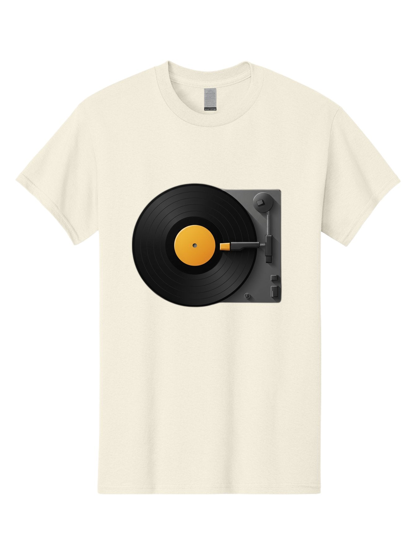 Record-Player Men'S Graphic Tee, 100% Cotton, Comfortable Casual Summer Wear, Machine Washable, Vinyl Record Player, Turntable, Dj Equipment, Music Playback, Audio Technology, Retro Music Player, Nostalgic Sound System Bad482 13
