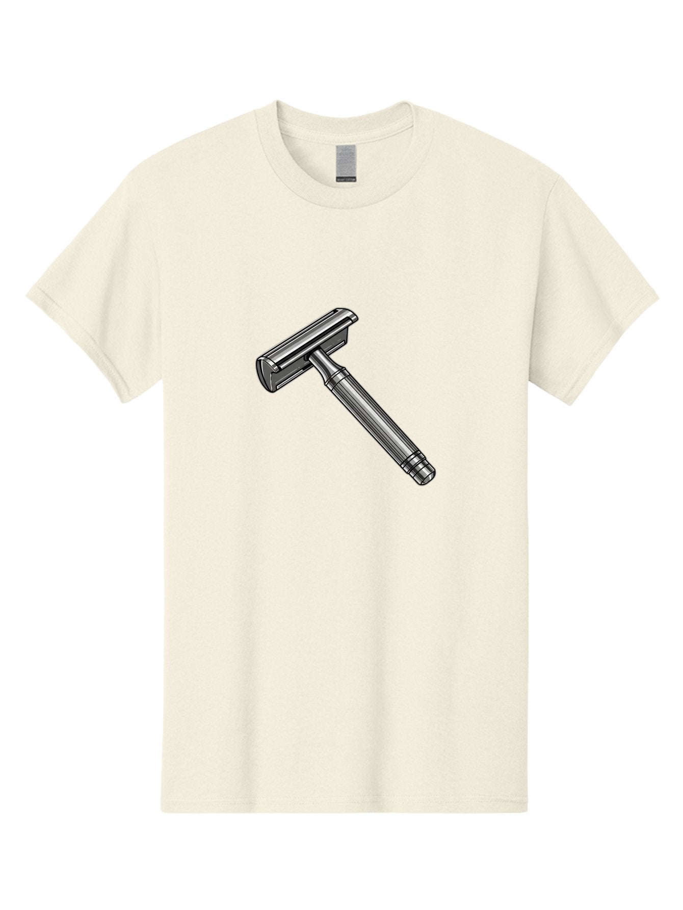 Safety-Razor Men'S Graphic Tee, 100% Cotton, Comfortable Casual Summer Wear, Machine Washable, Safety Razor, Metal Razor, Shaving Equipment, Double Edge Razor, Men'S Grooming, Shaving Accessories, Personal Care Bad504 10